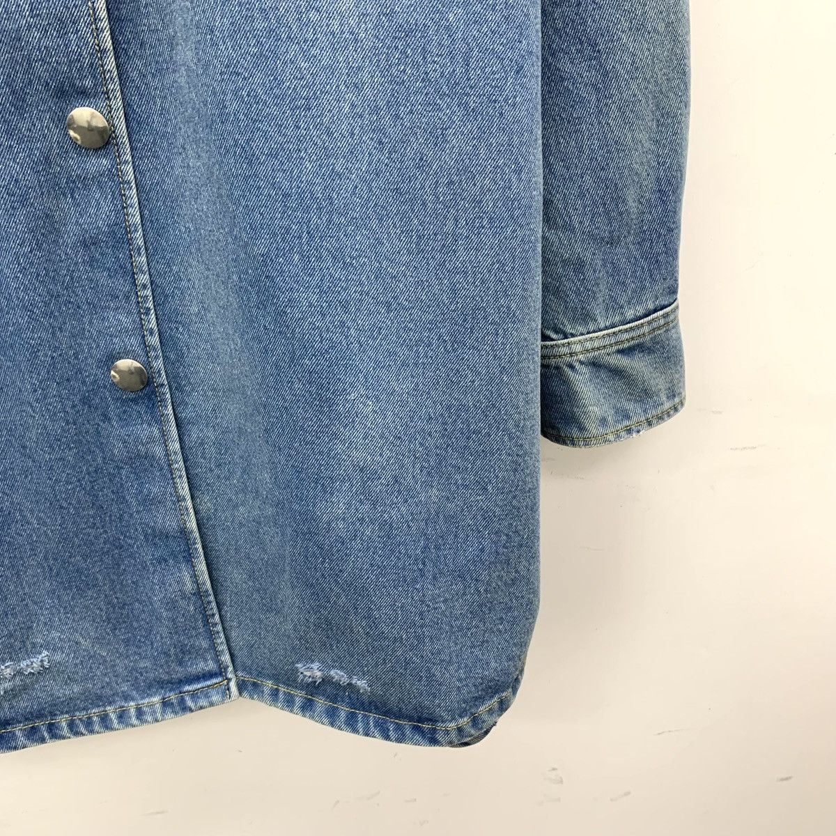 Prada Prada Blue Gradient Logo Triangle Long Sleeve Shirt K26WX Size US M / EU 48-50 / 2 - 4 Thumbnail