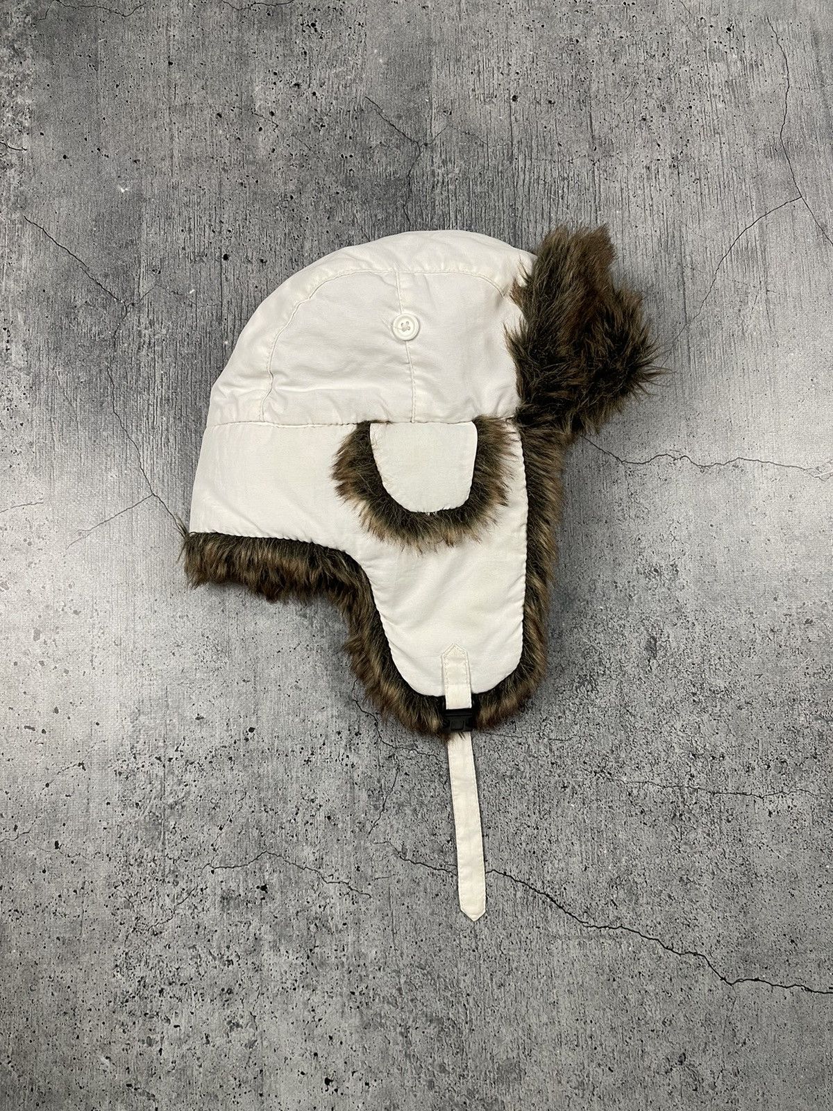 Japanese Brand × Vintage Vintage Crazy Y2k Mohair Fuzzy Hat Ushanka Punk Huge Size ONE SIZE - 3 Thumbnail