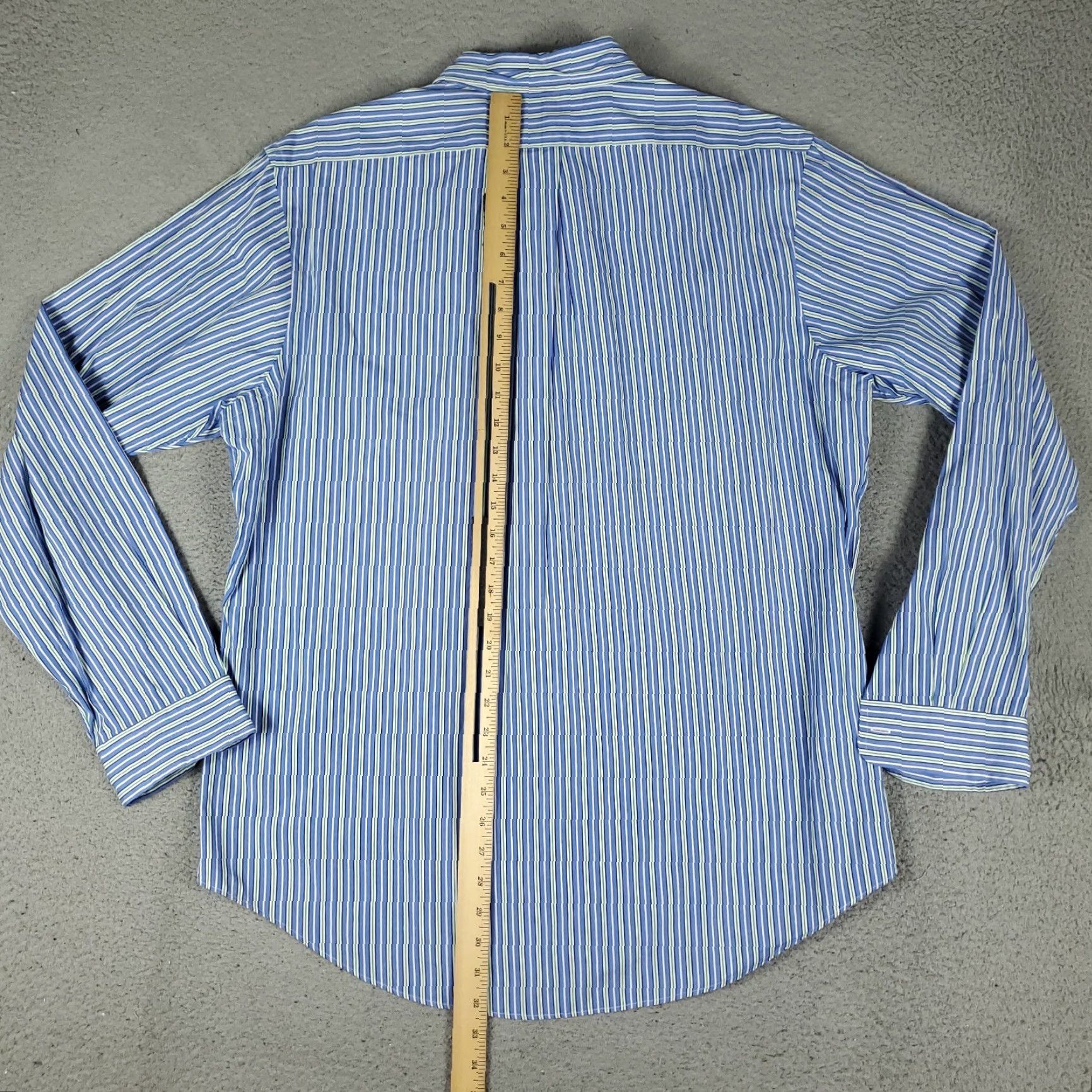 Ralph Lauren Ralph Lauren Shirt Mens XL Blue Striped Custom Fit Button Up Long Sleeve Size US XL / EU 56 / 4 - 4 Thumbnail