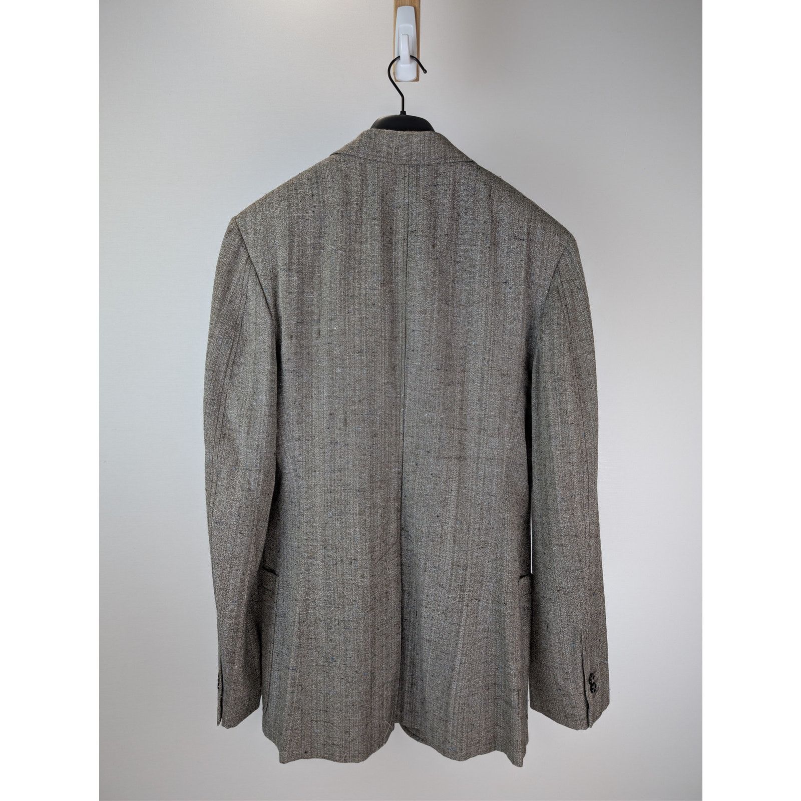 Bottega Veneta o1rshd1 Knotted Melange Viscose-Silk Jacket in Brown / White Size US M / EU 48-50 / 2 - 12 Thumbnail