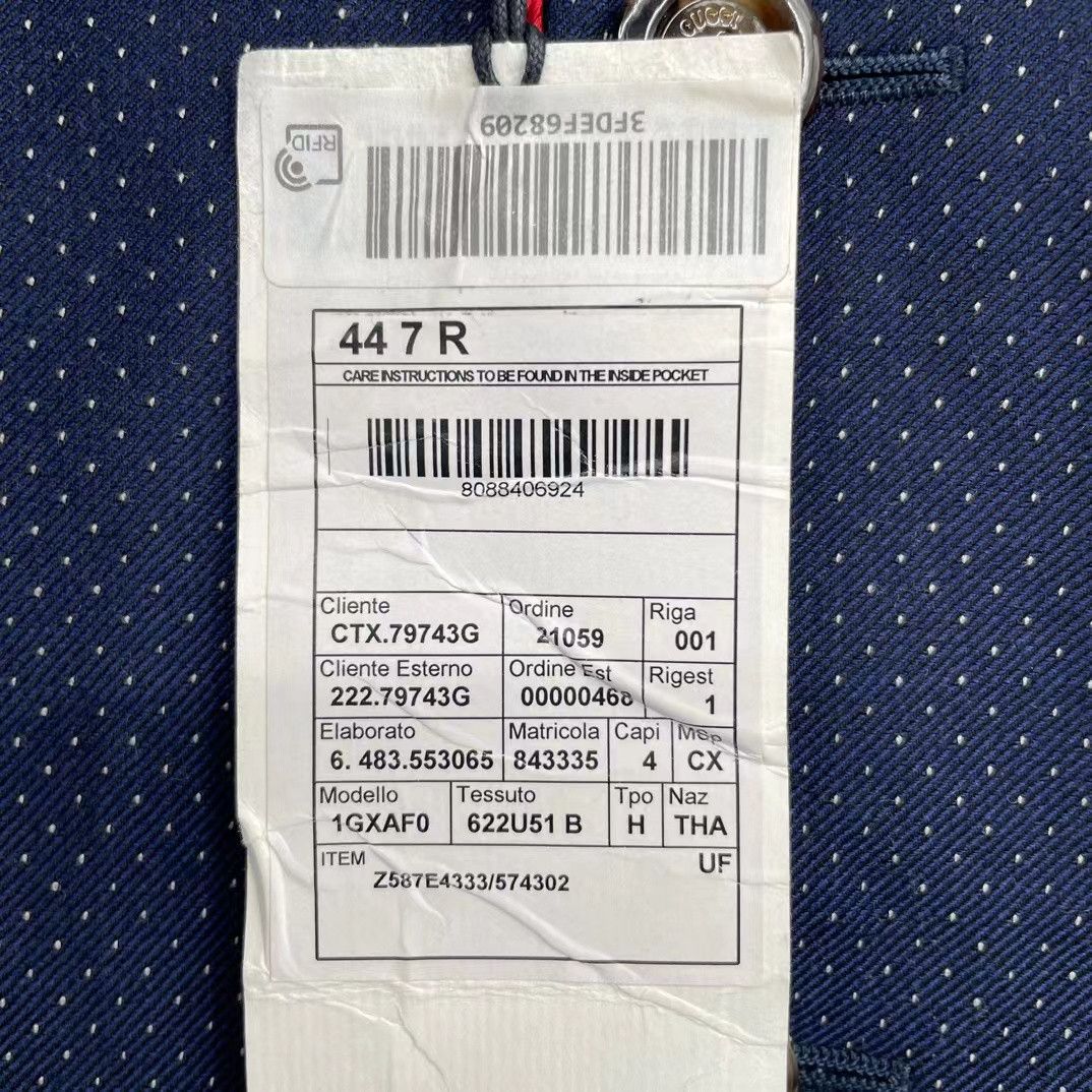 Gucci Gucci chest pocket embroidered logo lapel jacket Nextarrow- Size US S / EU 44-46 / 1 - 6 Thumbnail