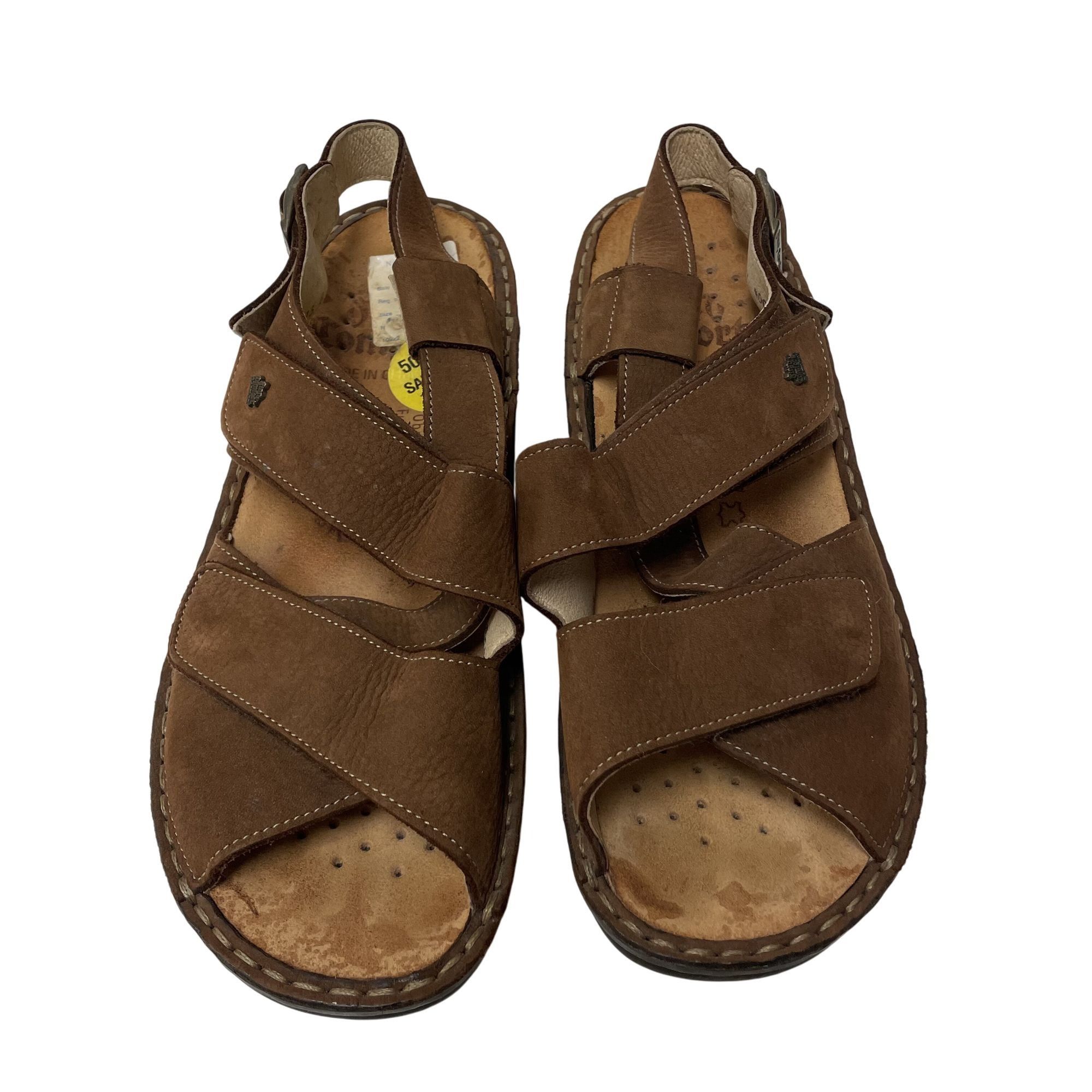 Other Finn Comfort JERSEY Sandals Nubuck Leather LOGO Sandals Size US 8 / IT 38 - 3 Thumbnail