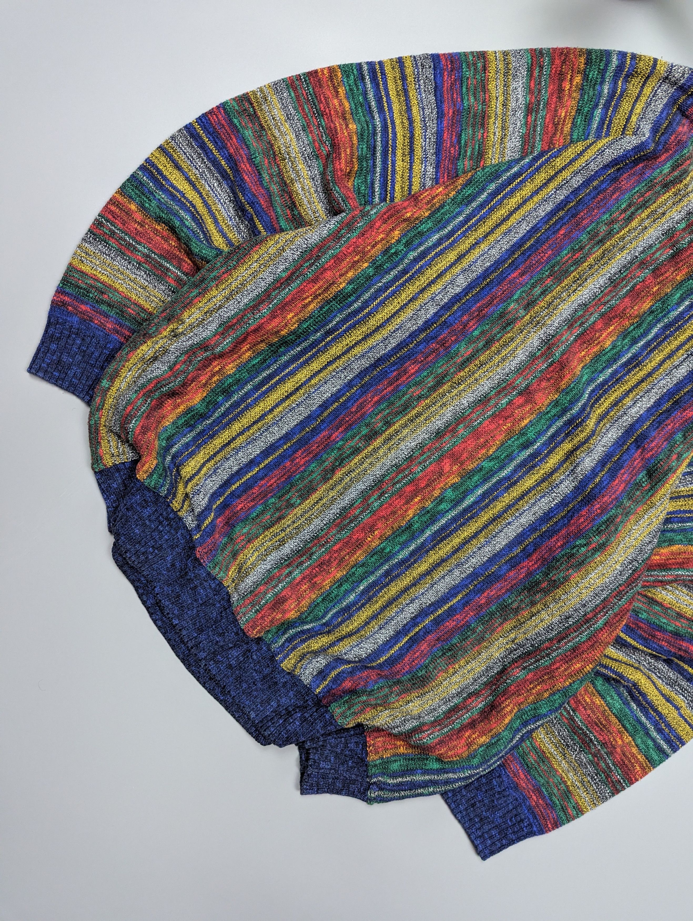 Vintage 90s Coogi Style Textured Sweater Cotton Traders Pullover Size US L / EU 52-54 / 3 - 9 Thumbnail