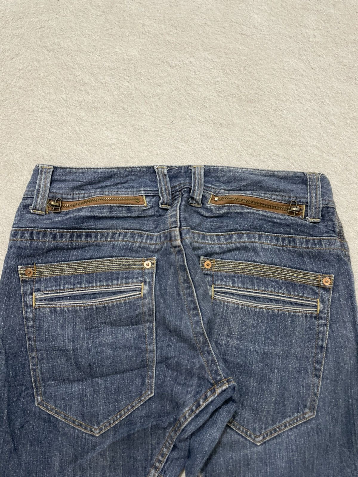 Le Grande Bleu (L.G.B.) 2000s Dominate Designer Denim Washed Y2K Ifsix LGB number 9 Size US 30 / EU 46 - 9 Thumbnail