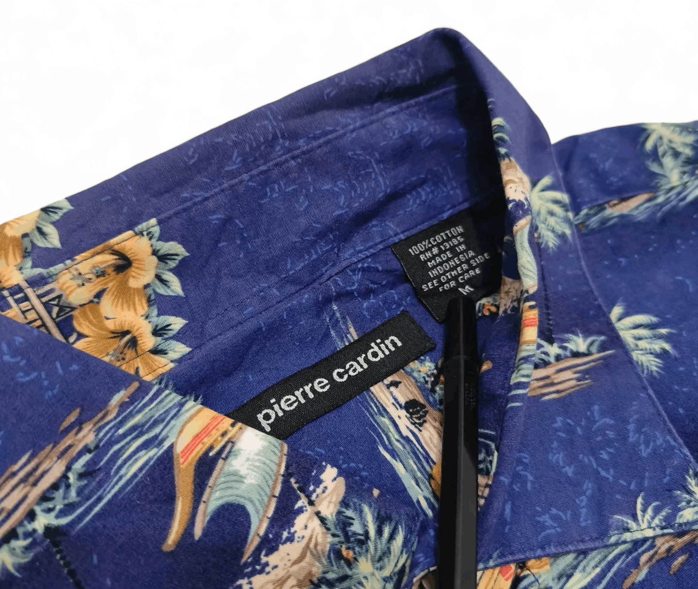 Pierre Cardin Vintage Pierre Cardin Scenic Border Hawaiian Shirt Medium Size US M / EU 48-50 / 2 - 5 Thumbnail
