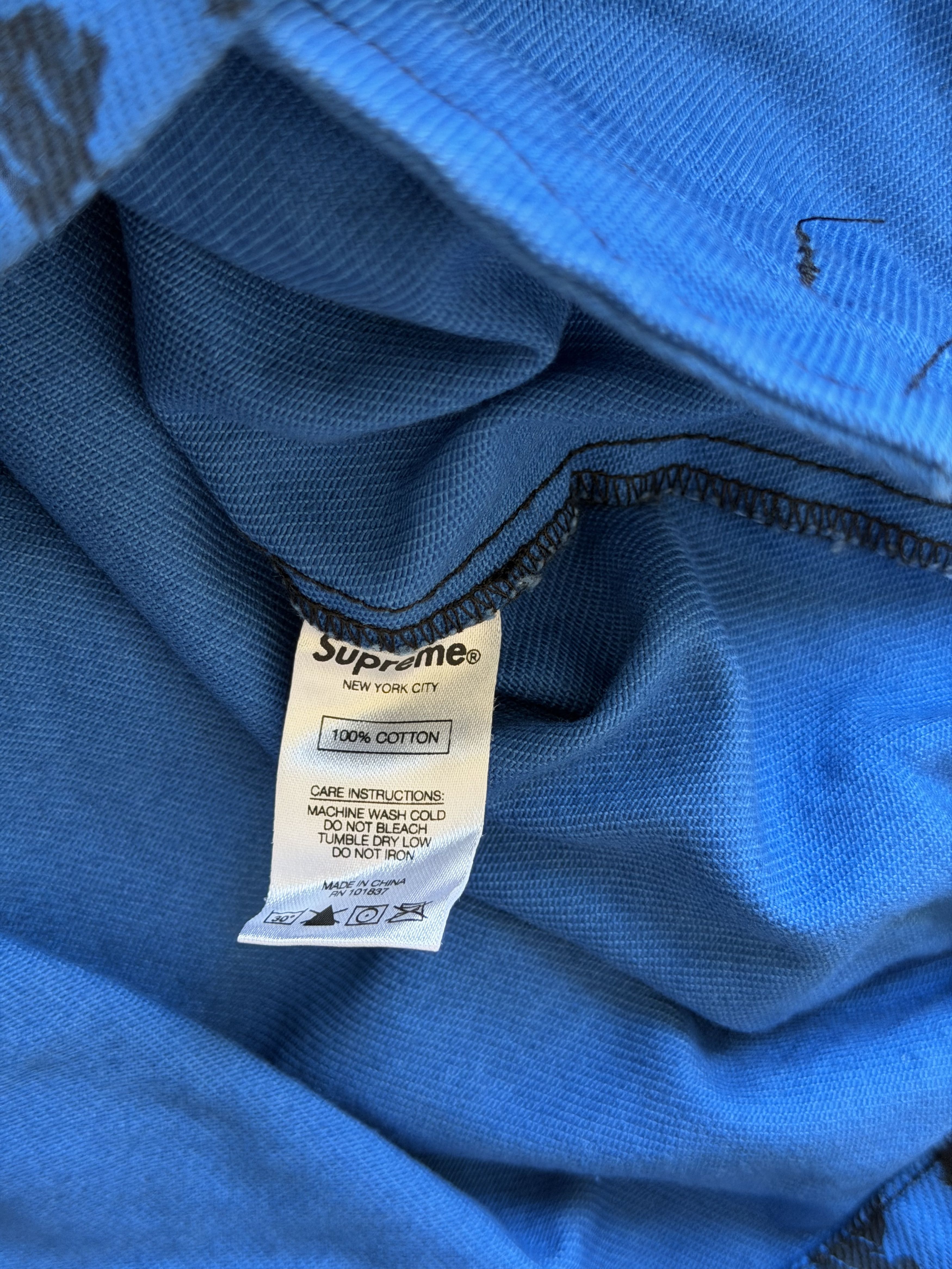 Supreme Supreme Snap Front Twill Jacket in Blue Panther Size US M / EU 48-50 / 2 - 9 Thumbnail