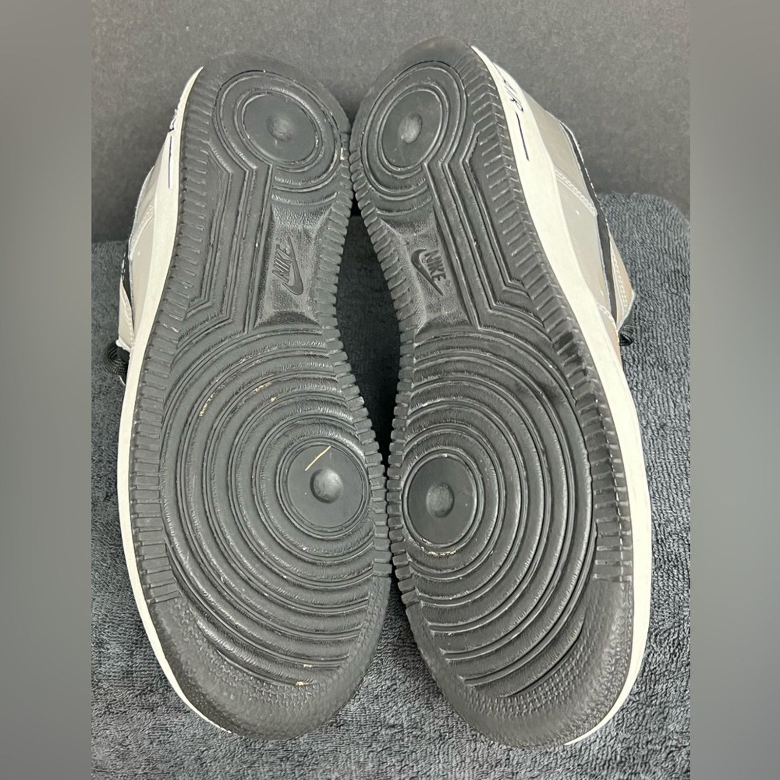 Nike Nike Mens Air Force 1 Silver Black Raiders Shoes Size 10 Size US 10 / EU 43 - 8 Thumbnail