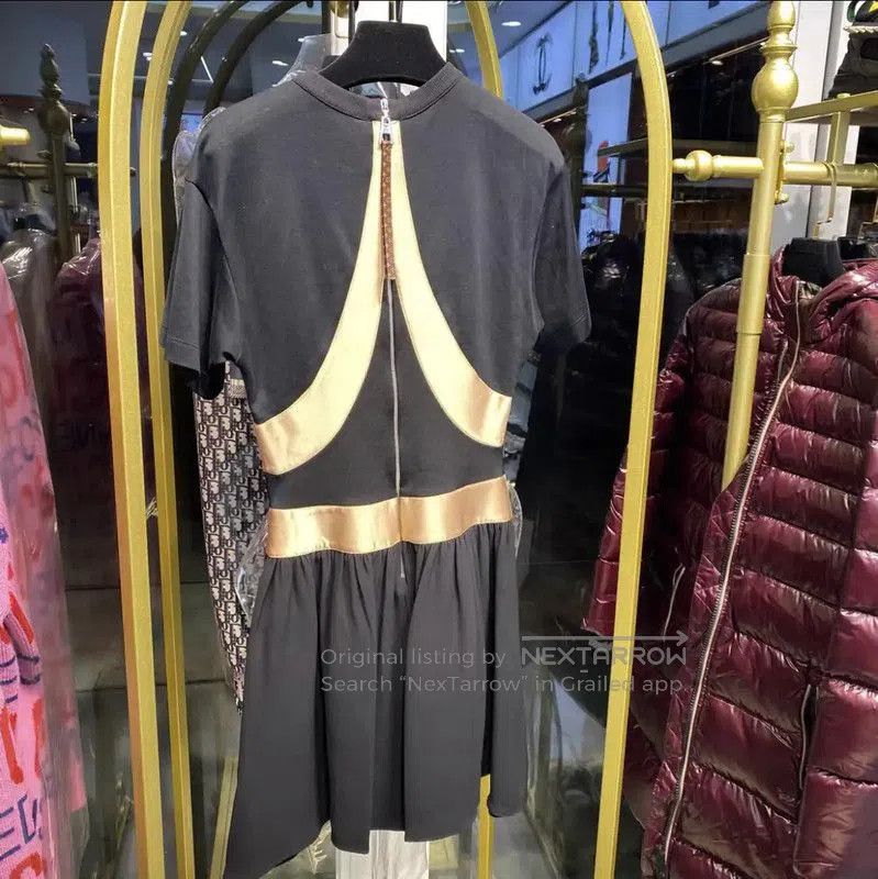 Other Louis Vuitton Black Silk Mini Dress for Women . Size XS / US 0-2 / IT 36-38 - 2 Thumbnail