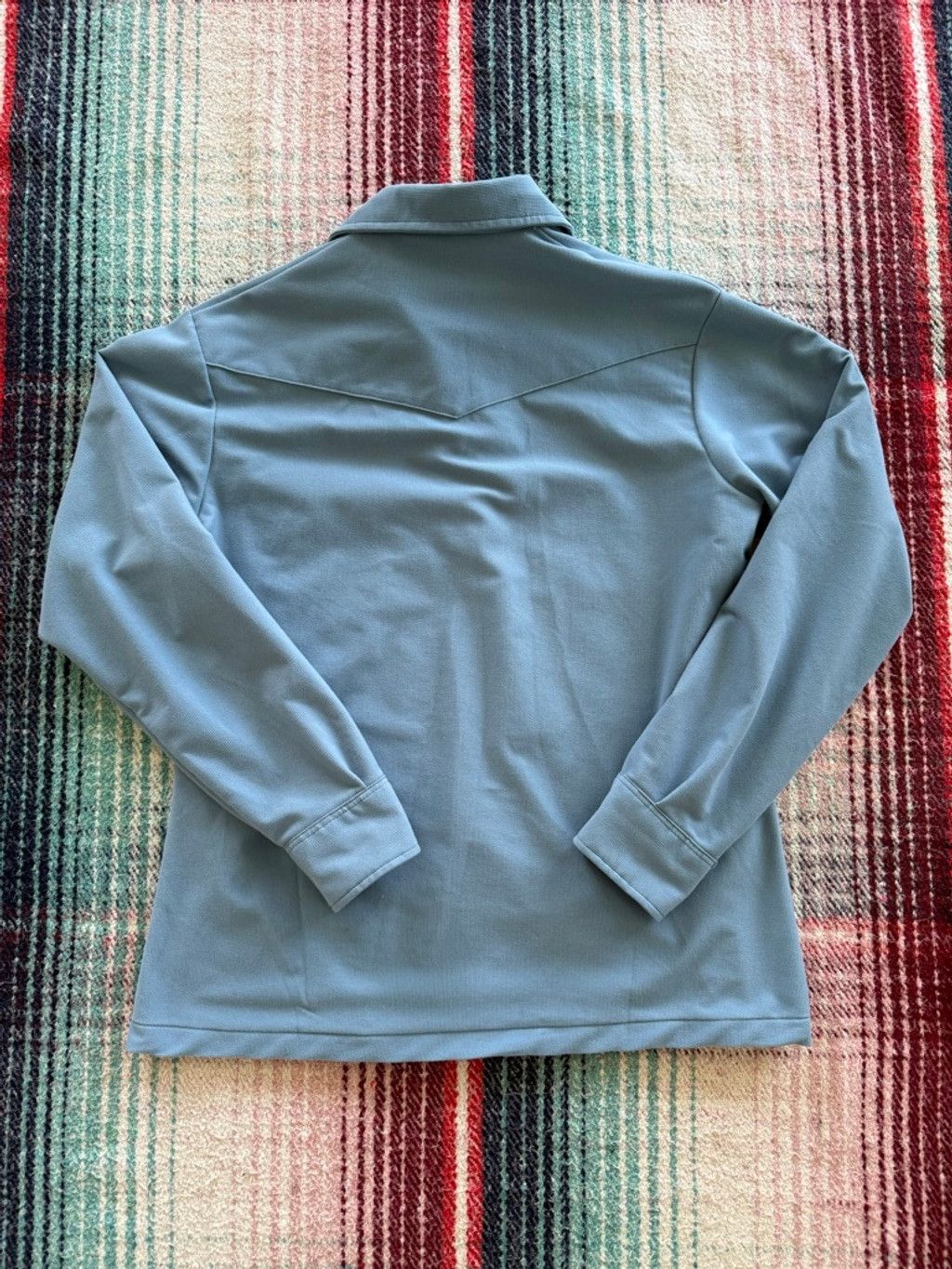 Wrangler 70s Wrangler Blue Pearl Snap Popover Shirt M Size US M / EU 48-50 / 2 - 3 Thumbnail