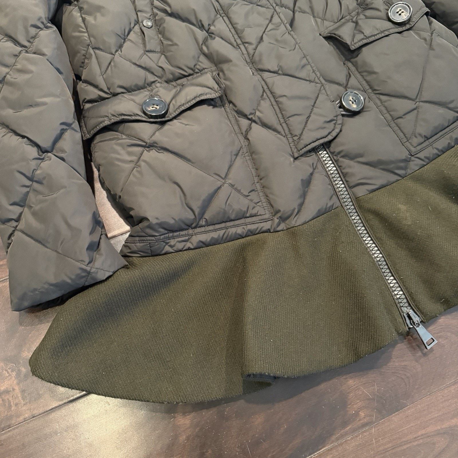 Moncler MONCLER Ladies Coat Vauloge Ruffled Hem Down Size M / US 6-8 / IT 42-44 - 9 Thumbnail