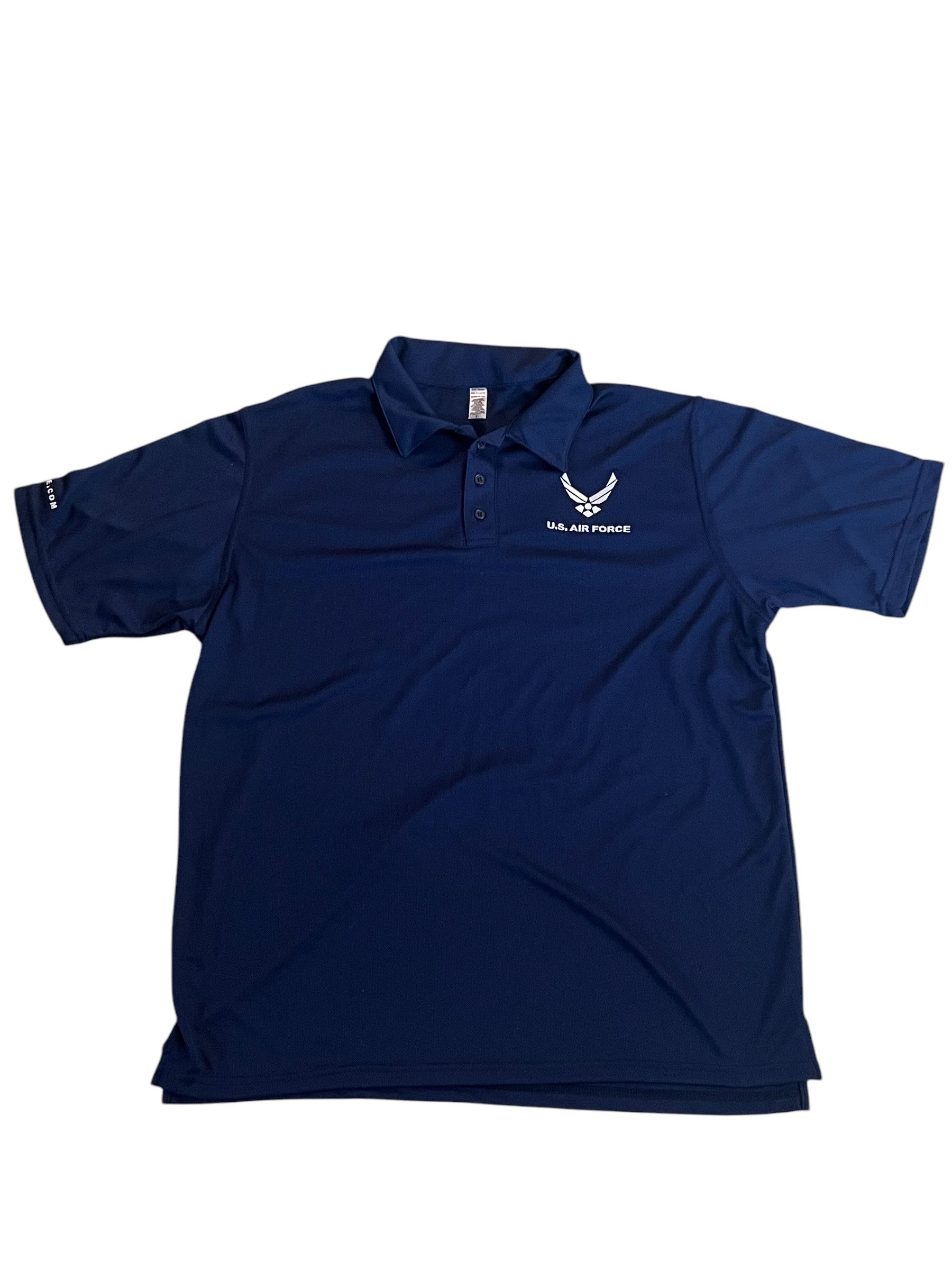Other U.S. Air Force Polo Shirt Size L USA Polyester Azure Blue Size US L / EU 52-54 / 3 - 1 Thumbnail