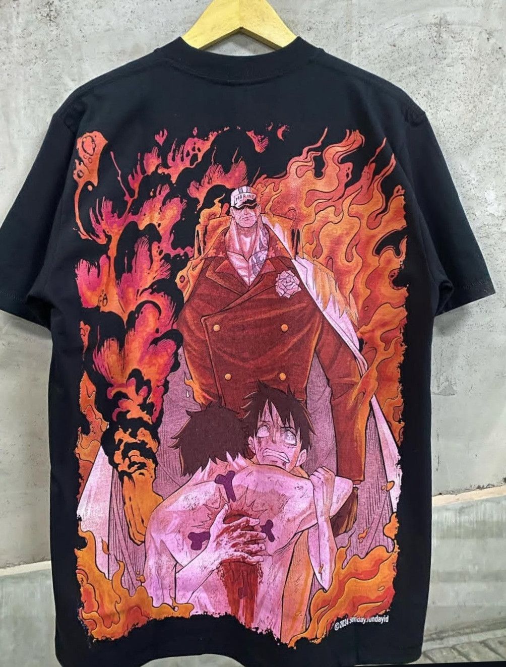 Band Tees × Japanese Brand RARE One Piece Portgas D Ace The Last War Size US XL / EU 56 / 4 - 2 Thumbnail