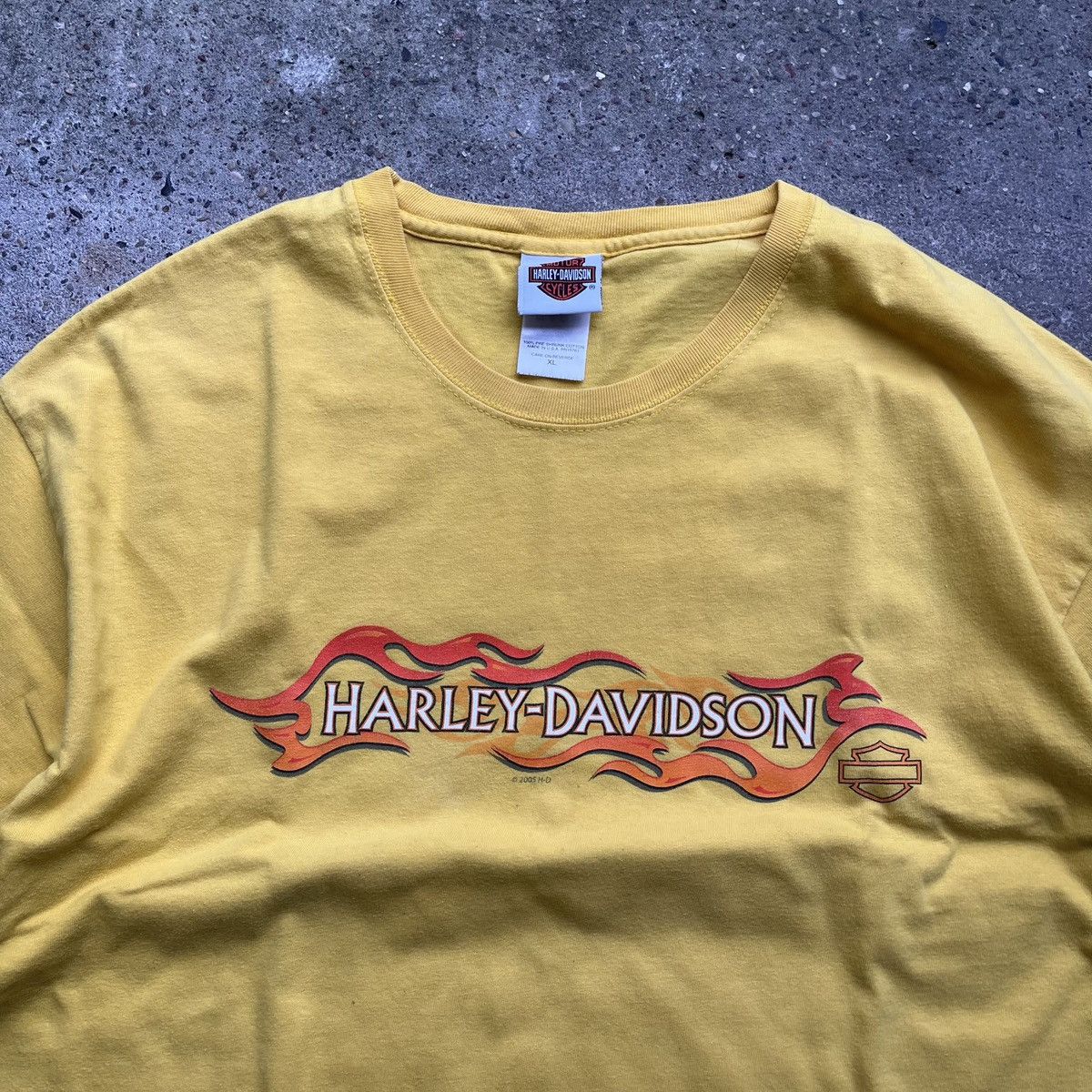 Harley Davidson × Vintage Vintage Harley Davidson yellow San Antonio Texas T-shirt Size US XL / EU 56 / 4 - 3 Thumbnail