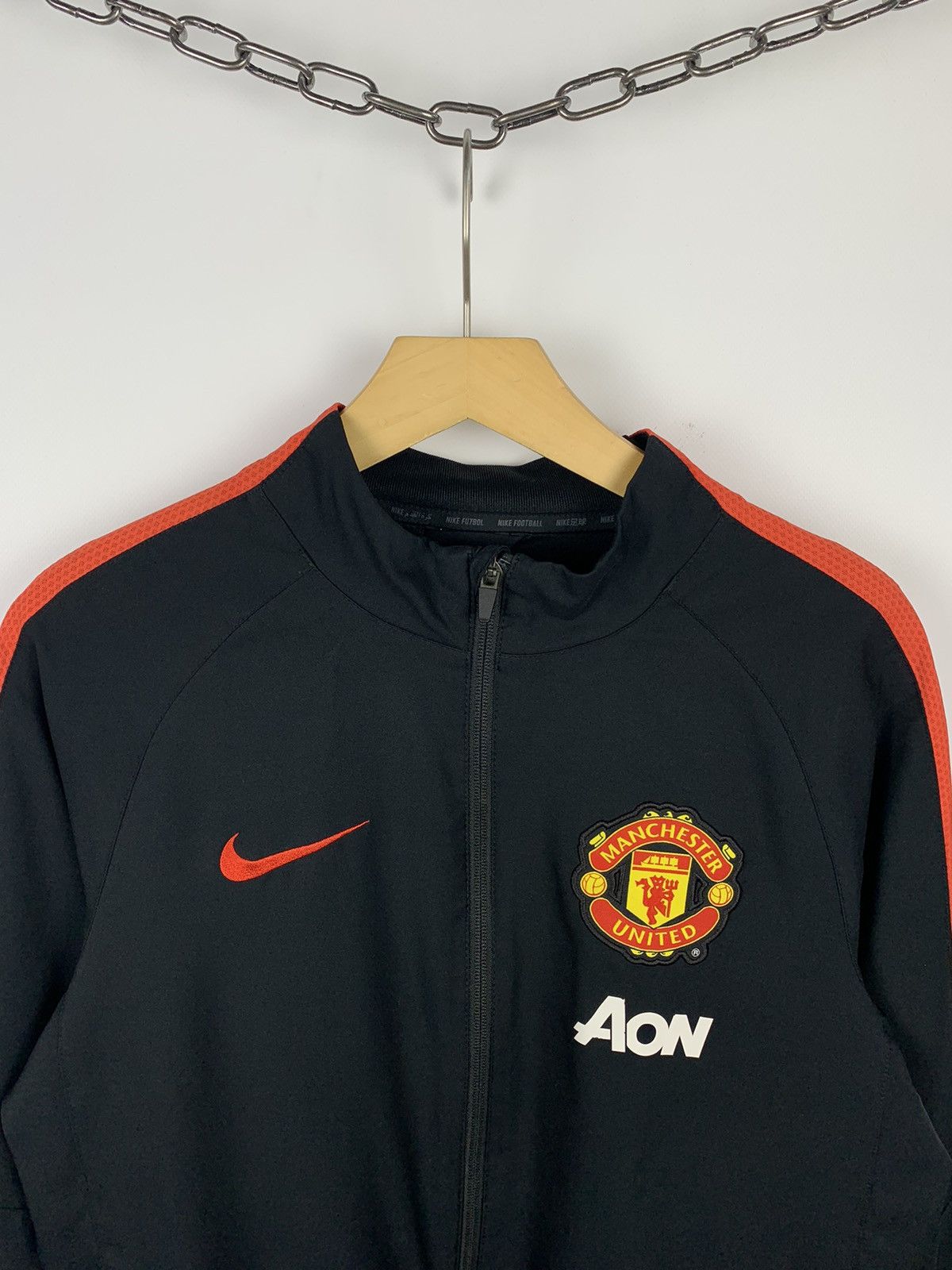 Nike Nike Manchester United Soccer Football Nylon Track Jacket Size US S / EU 44-46 / 1 - 2 Thumbnail