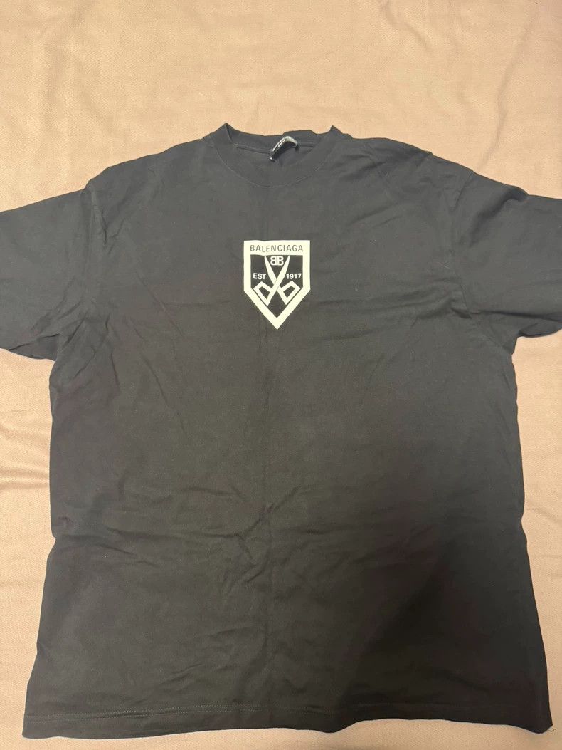 Balenciaga Balenciaga Letter Print Crew Neck Short Sleeve T-Shirt Loo Size US M / EU 48-50 / 2 - 1 Thumbnail