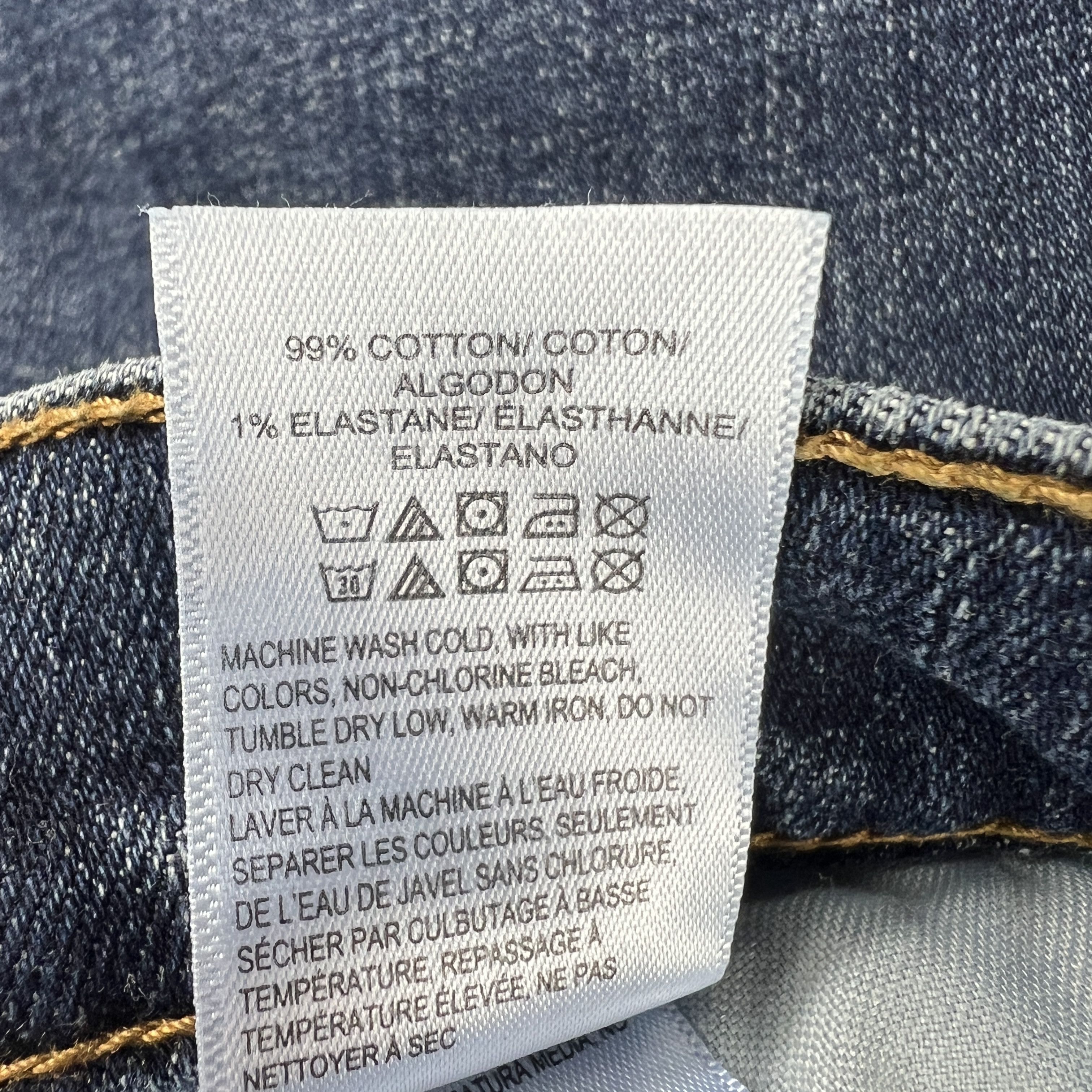 Lucky Brand Lucky Brand Jean 121 Slim Straight Blue Faded Stretch Denim Size US 33 - 12 Thumbnail