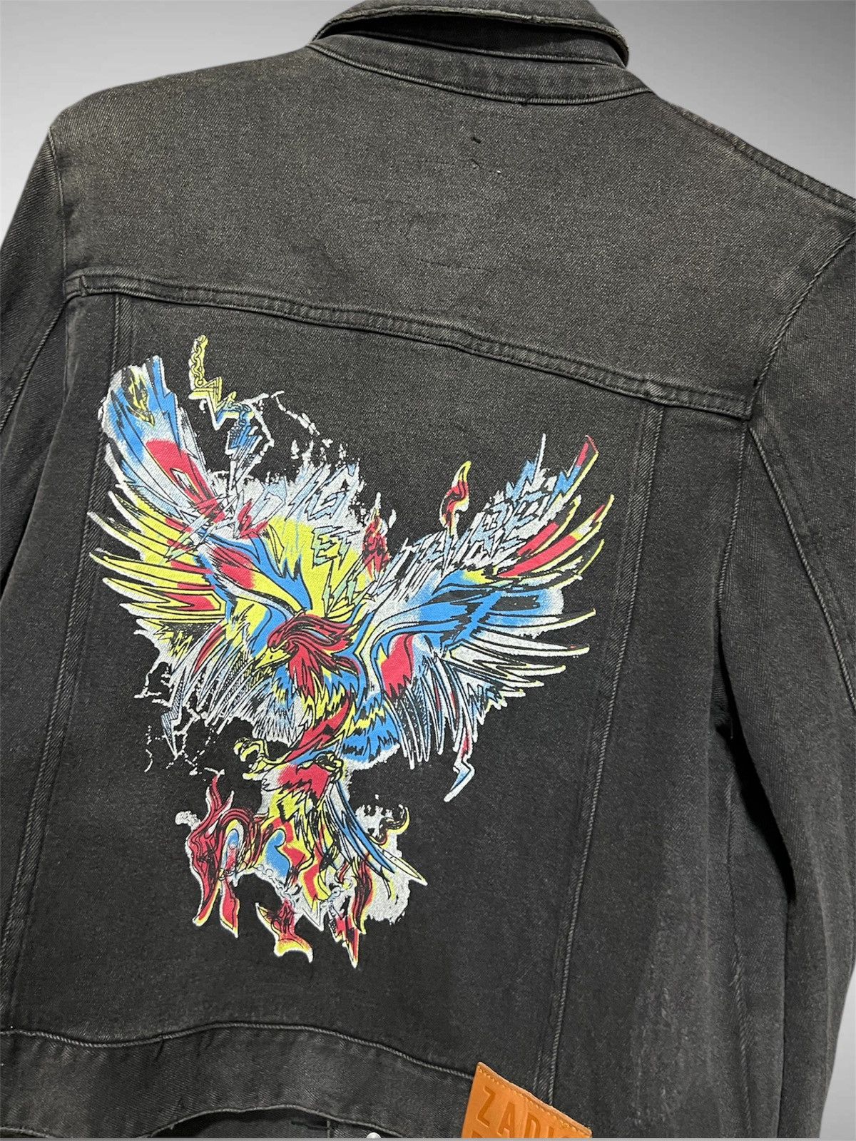 Zadig & Voltaire Zadig & Voltaire Kioky Grunge Eagle Trucker Jacket Size M / US 6-8 / IT 42-44 - 4 Thumbnail