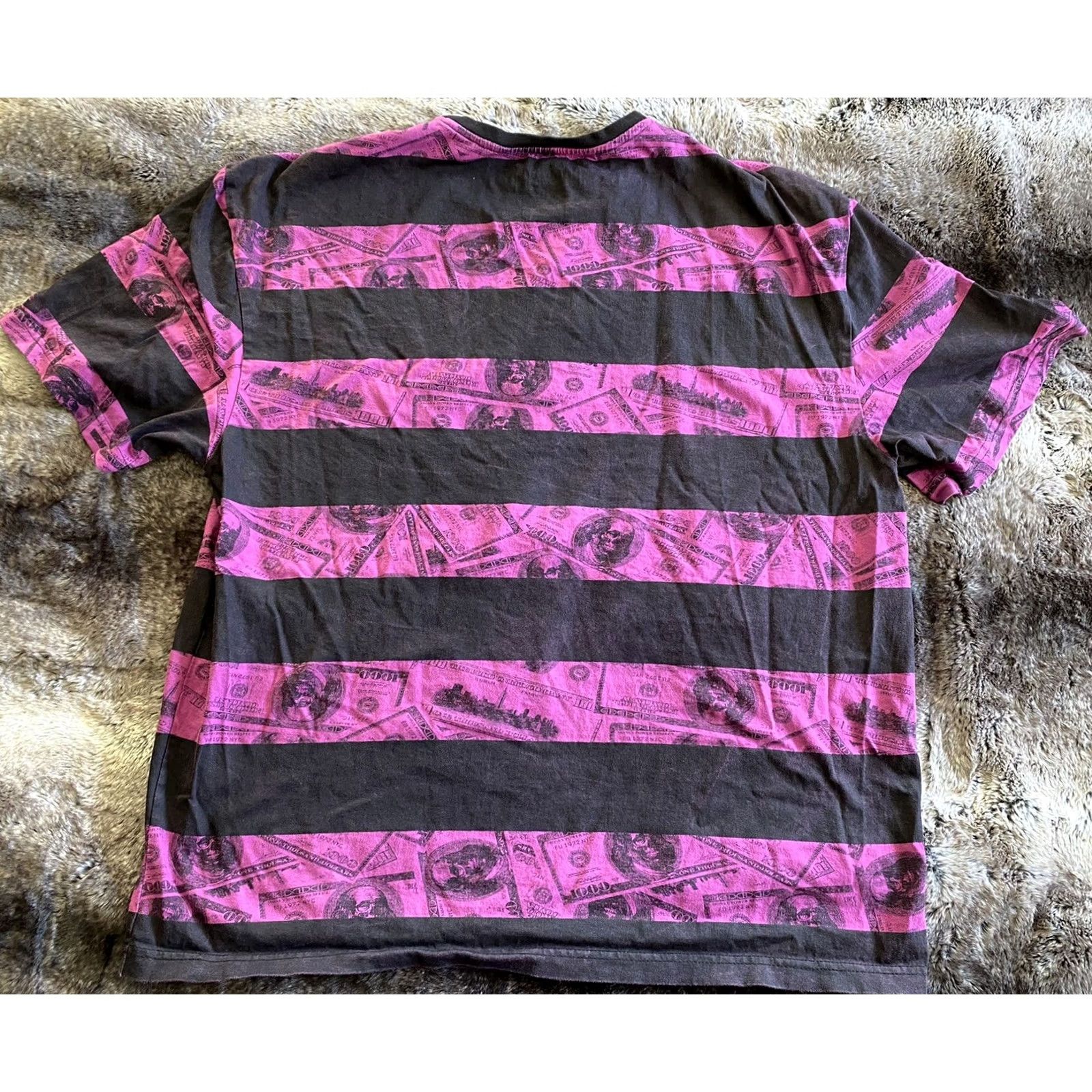 Vintage Echo Unlimited Money Shirt Men’s 2XL Purple/Black Front Pocket T-Shirt Mens XXL Black Money Pocket Echo Unlimited Money Shirt Size US XXL / EU 58 / 5 - 2 Thumbnail