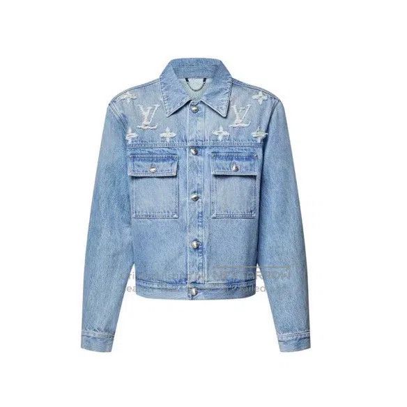 Louis Vuitton Louis Vuitton SS25 black logo denim jacket Size US M / EU 48-50 / 2 - 3 Thumbnail