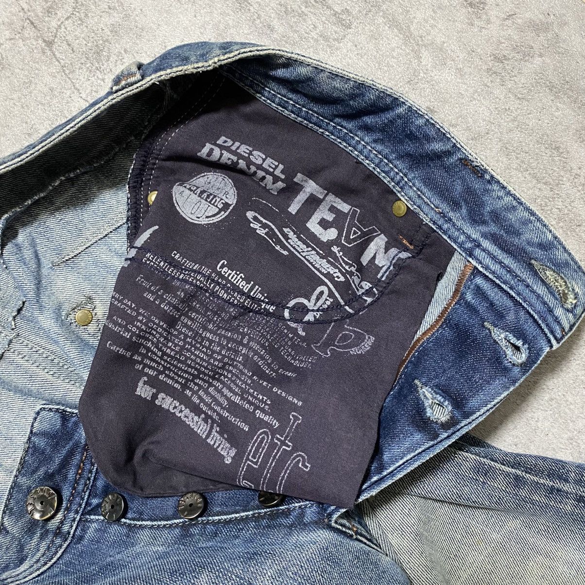 Diesel DIESEL DISTRESSED DARRON REGULAR SLIM TAPERED JEANS Size US 34 / EU 50 - 3 Thumbnail
