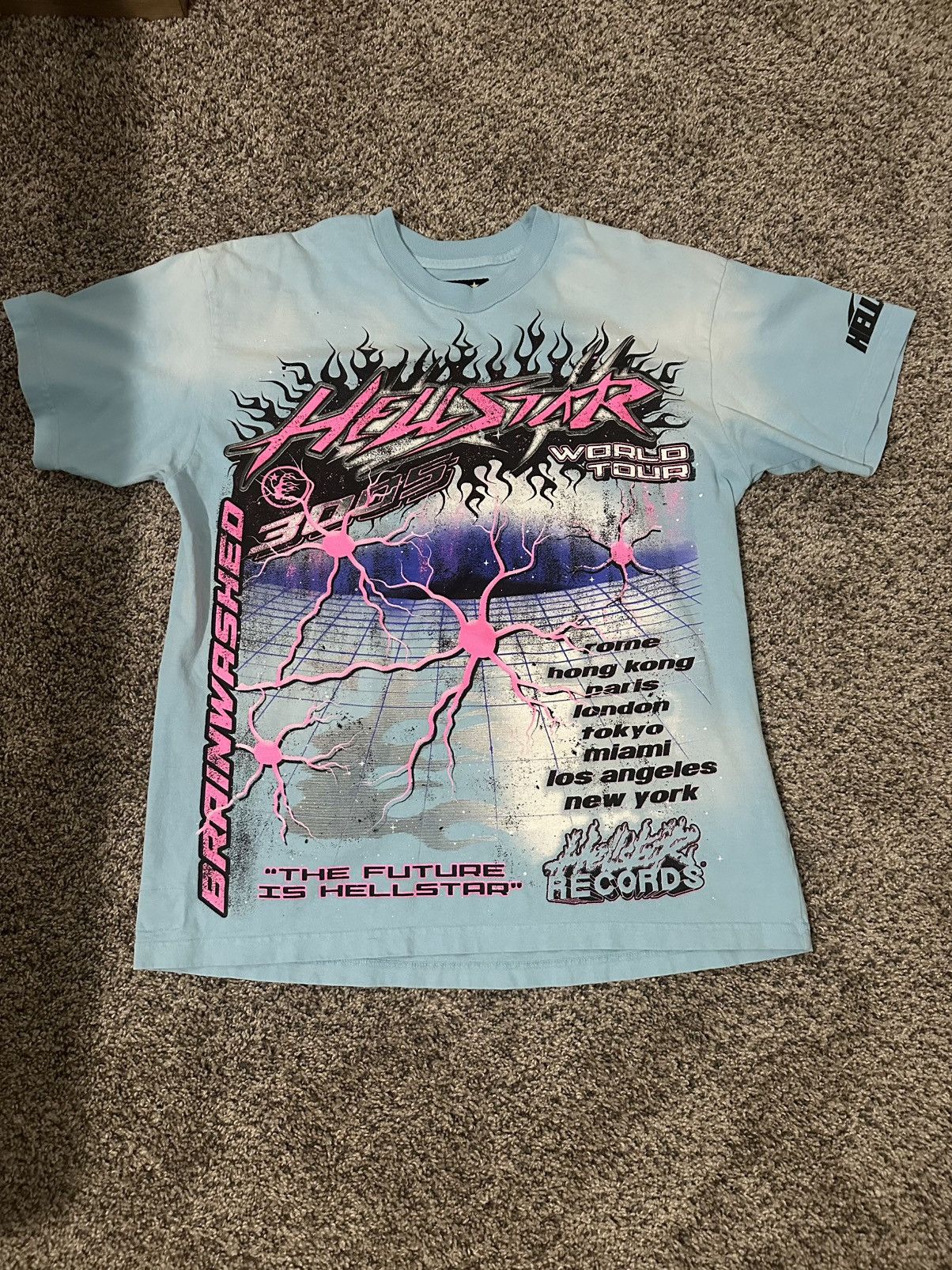 HELLSTAR Hellstar neuron tour tee FW23 Size US M / EU 48-50 / 2 - 1 Thumbnail