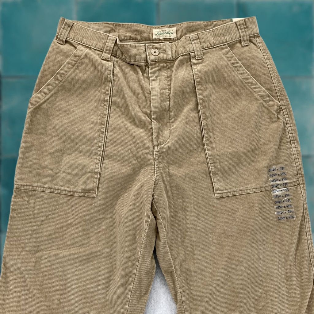 Vintage St Johns Bay Corduroy Pants Mens 36x29 Khaki Beige Straight Leg Mid Rise Casual Size US 36 / EU 52 - 1 Thumbnail
