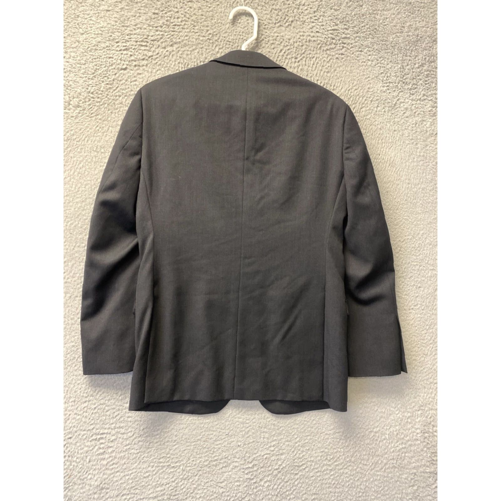Pronto Uomo PRONTO Uomo Platinum Mens Sport Coat Jacket Blazer Gray 35S Single-Breasted 2-Button Notch Wool Jacket Short Dry Clean Only Mens Size 34R - 6 Thumbnail