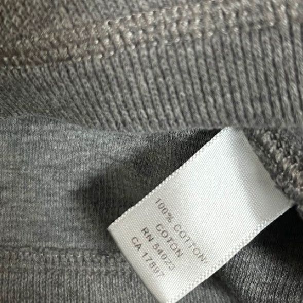 Banana Republic VINTAGE Banana Republic Mens Gray Quarter Zip Pullover Sweater Size L 100% Cotton Size US L / EU 52-54 / 3 - 5 Thumbnail