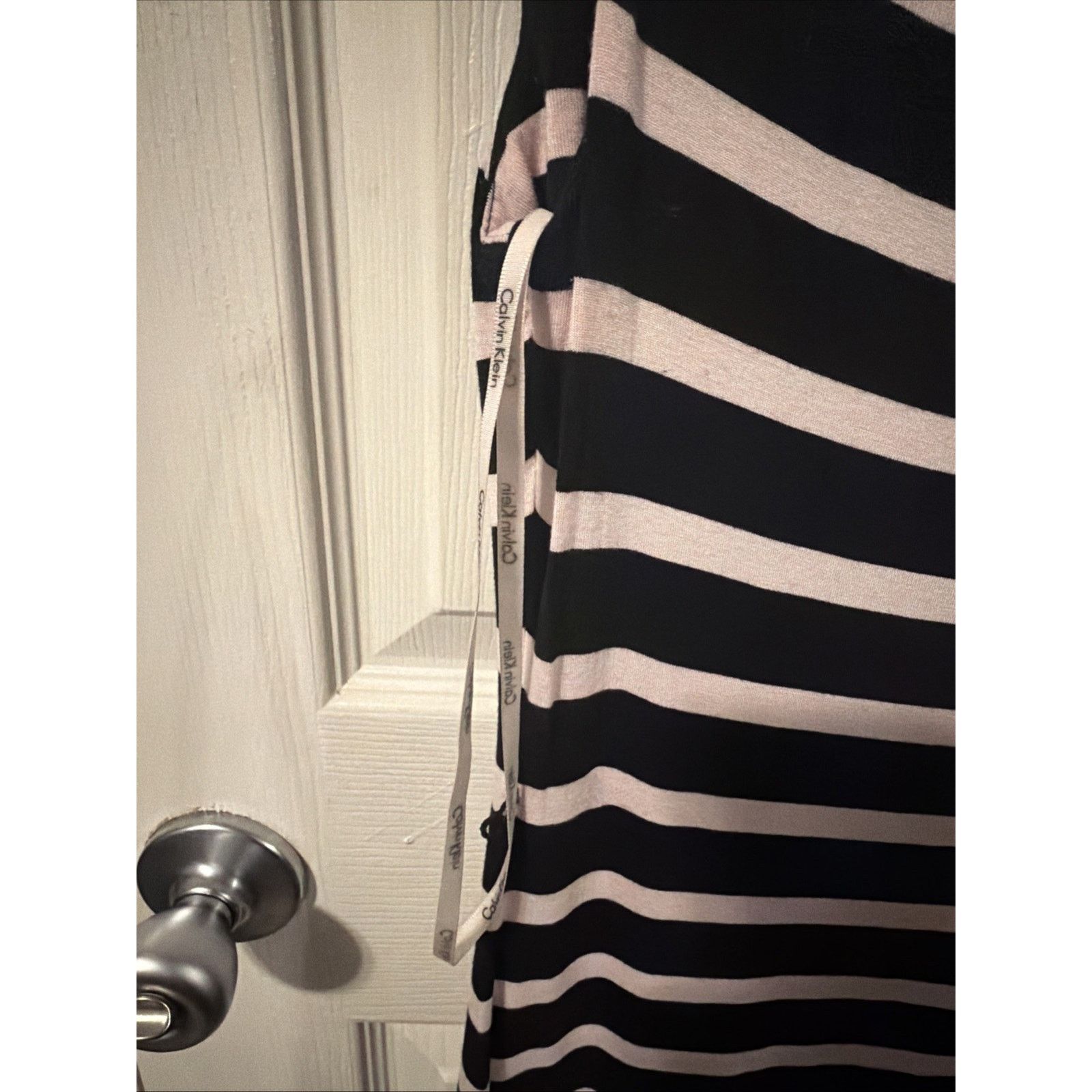 Calvin Klein Calvin Klein Women's Sleeveless Dress Small Striped Navy Size S / US 4 / IT 40 - 8 Thumbnail