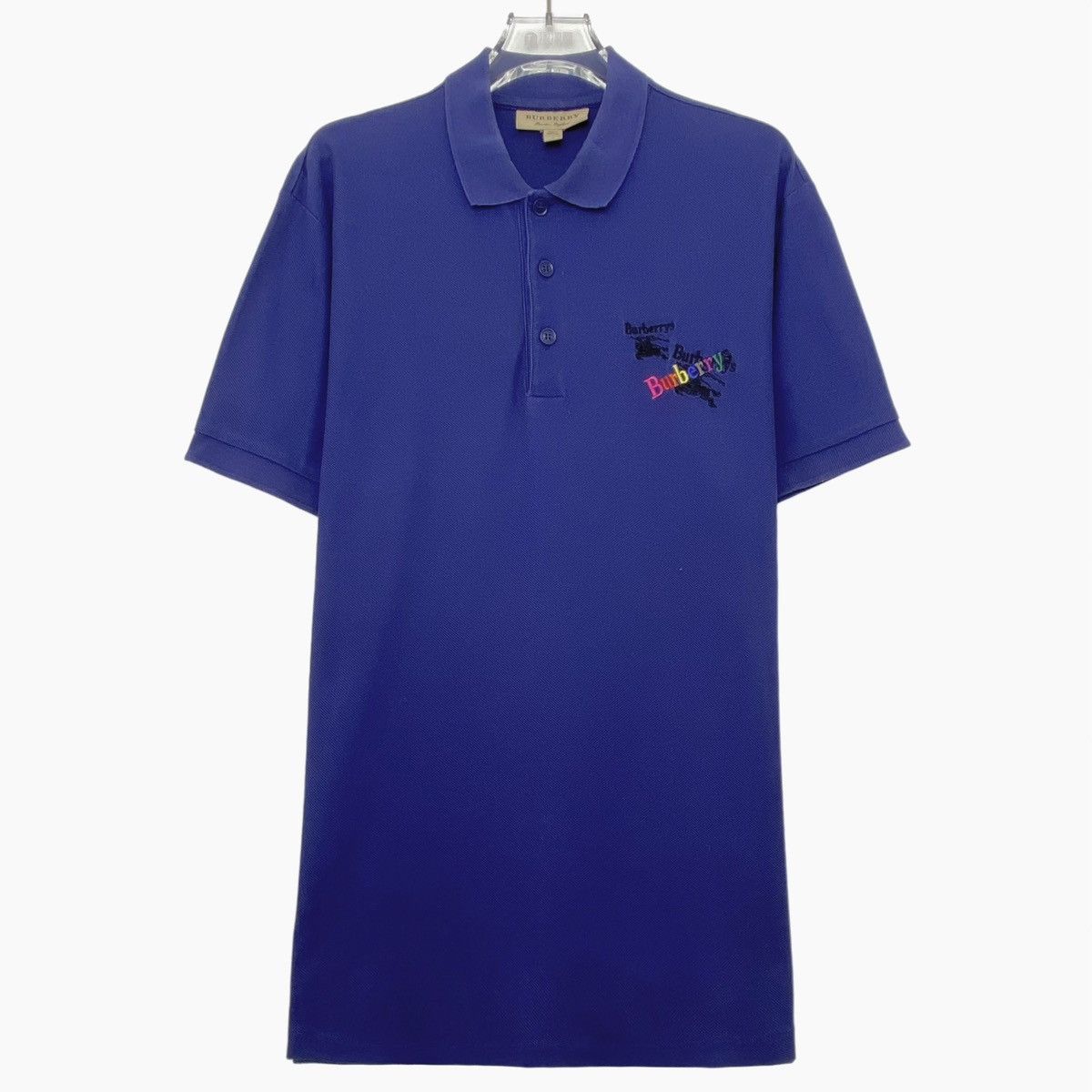 Burberry Burberry Logo Print Pullover Short Sleeve Polo K26WX Size US M / EU 48-50 / 2 - 1 Thumbnail