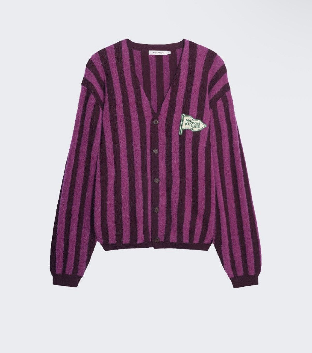 Maison Kitsune Maison kitsune striped comfort cardigan Size US M / EU 48-50 / 2 - 1 Thumbnail