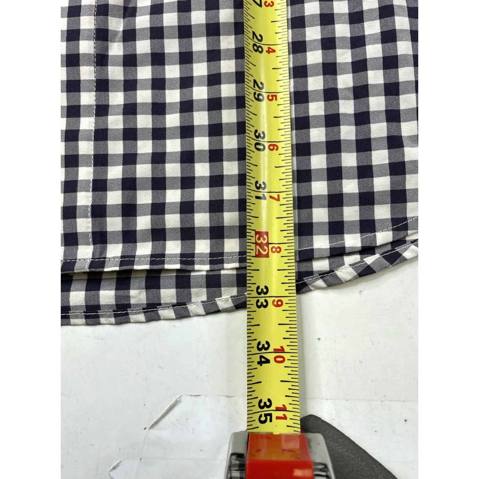 Mizzen+Main Mizzen+Main Shirt Mens MT Gingham Check Plaid Button-Up Long Sleeve Spread Collar Slim Fit Multicolor Polyester Spandex Size US M / EU 48-50 / 2 - 5 Thumbnail
