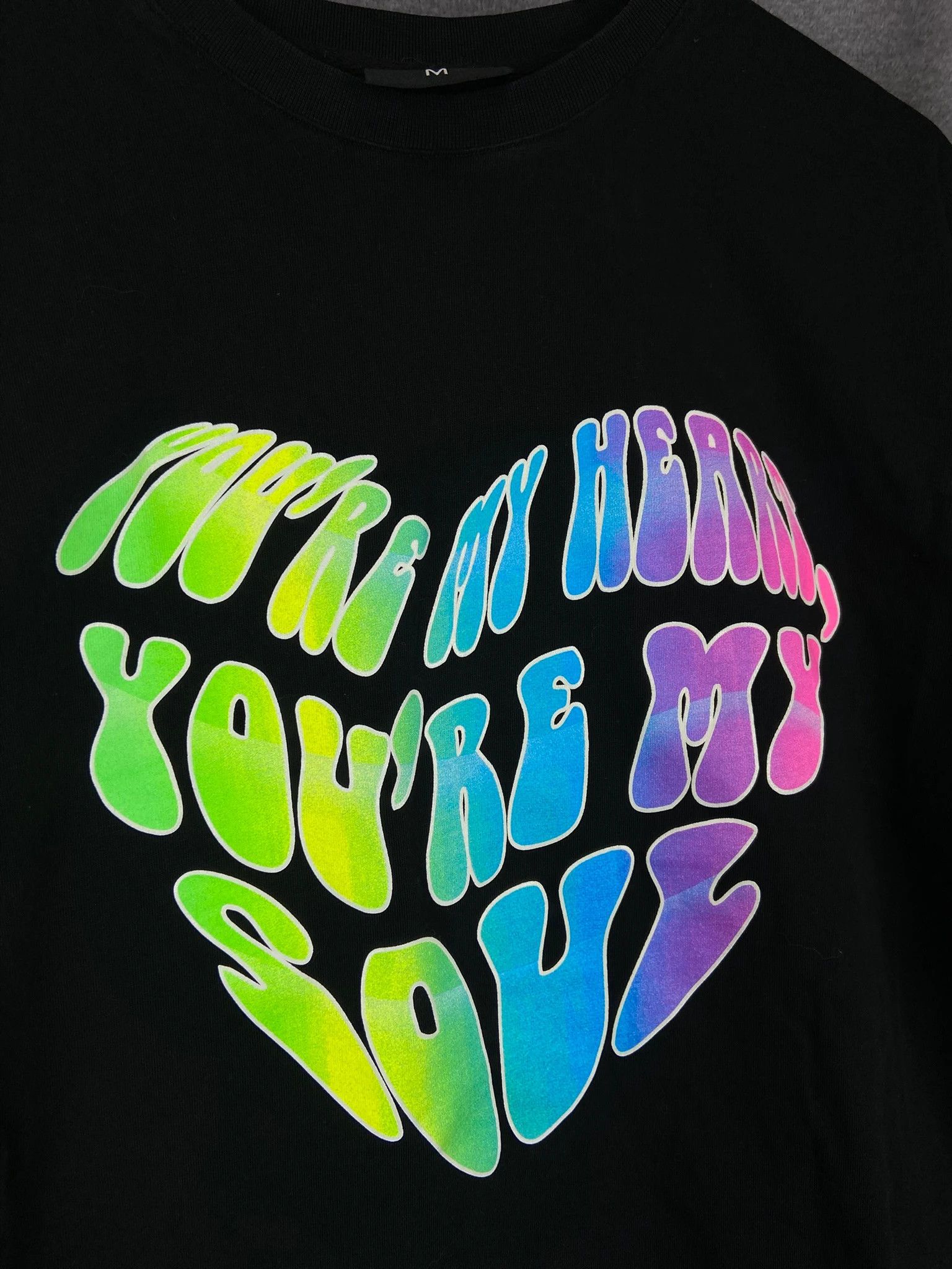Vintage Katja Krasavice black t-shirt “You're my soul” print M Size US M / EU 48-50 / 2 - 2 Thumbnail