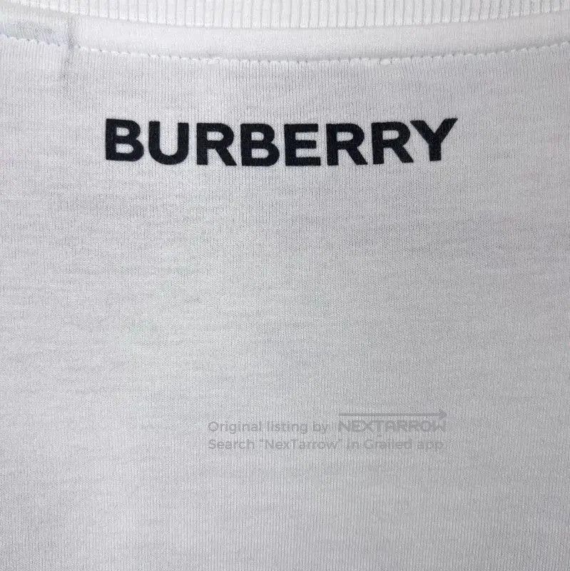 Burberry Burberry White Cotton Graphic Men's T. Size US S / EU 44-46 / 1 - 6 Thumbnail
