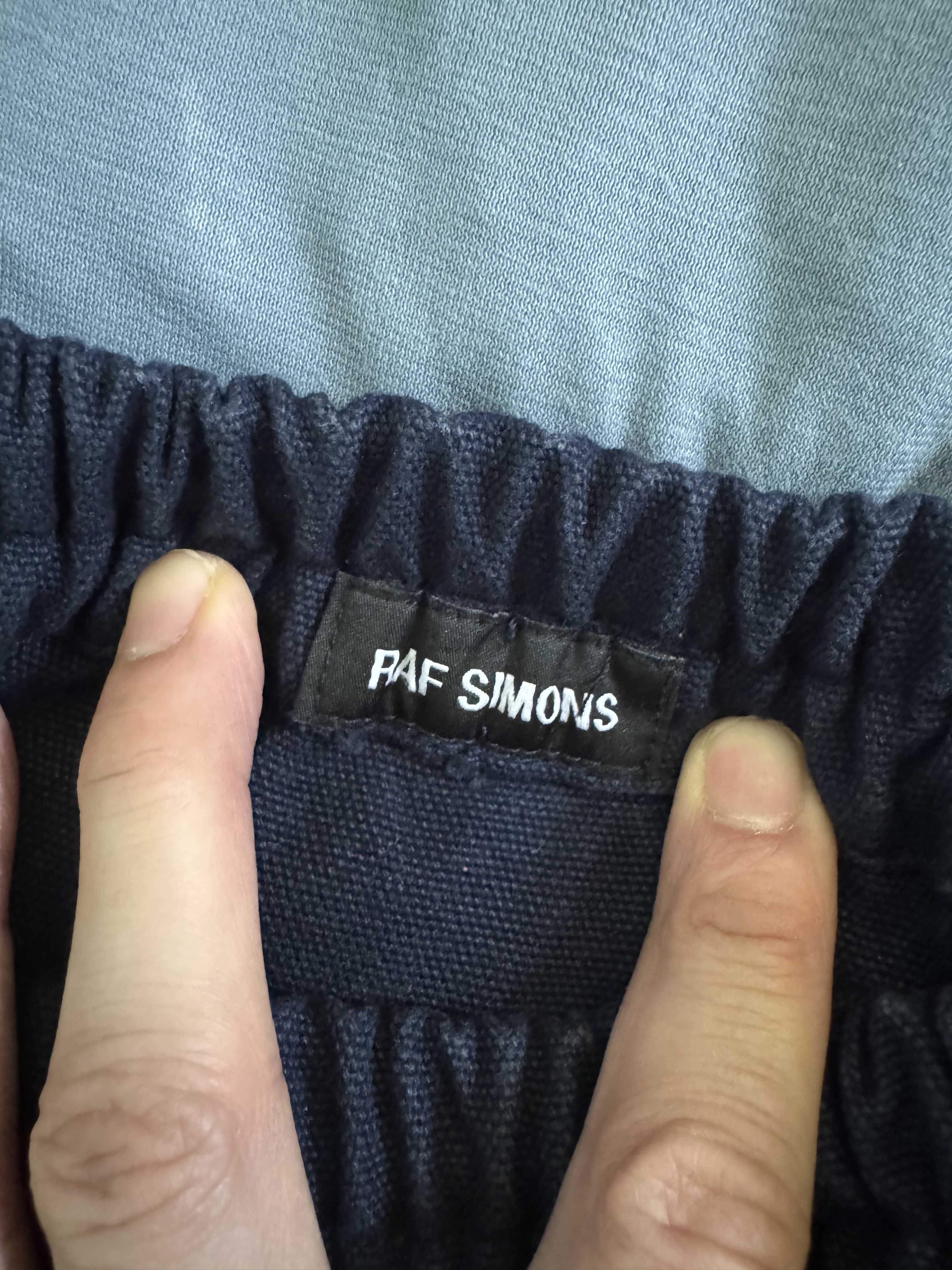 Raf Simons Navy Runway Elastic Waist Cropped Pant Size US 28 / EU 44 - 5 Thumbnail