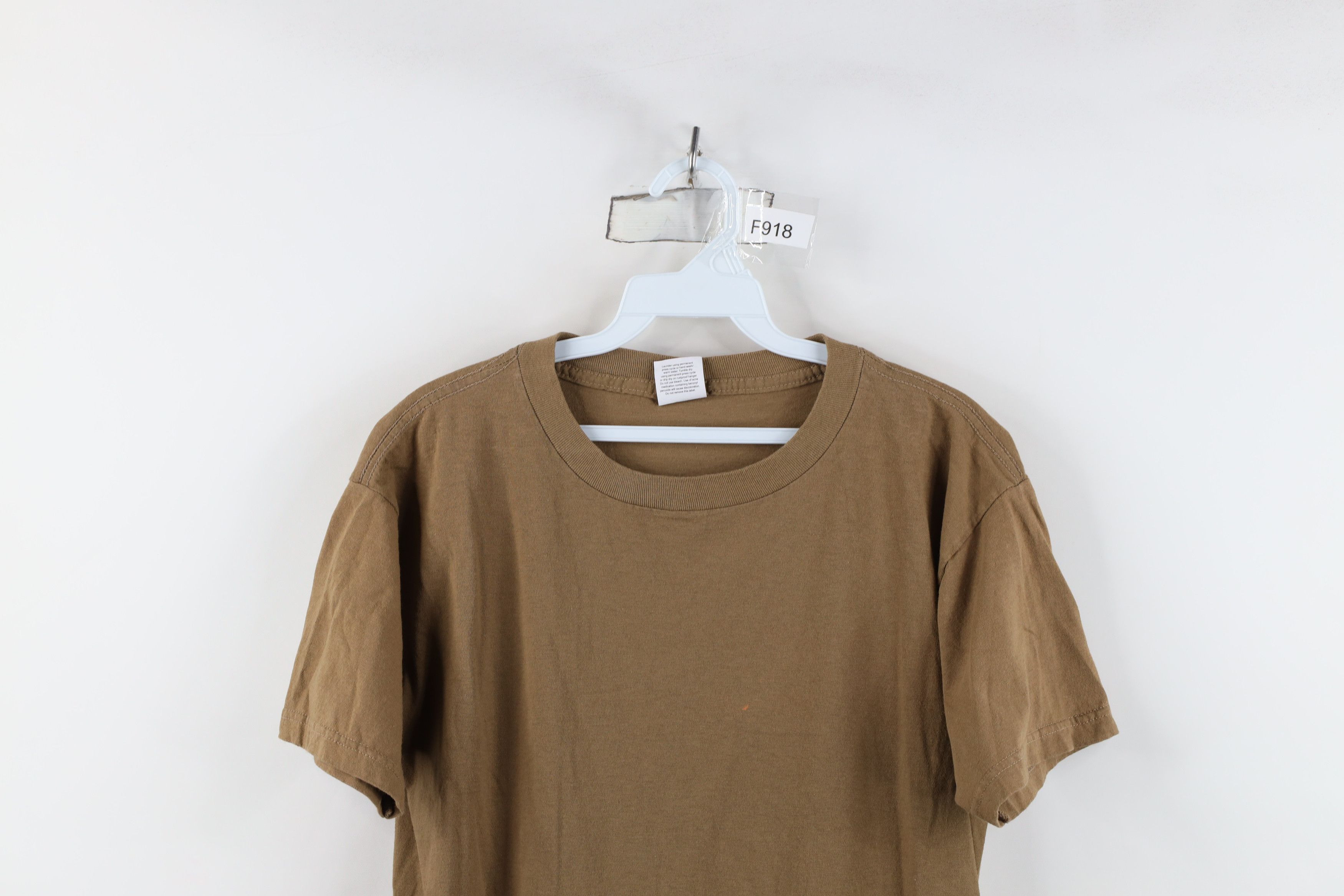 Vintage Vintage 90s Streetwear Blank Short Sleeve T-Shirt Cotton USA Size US L / EU 52-54 / 3 - 2 Thumbnail