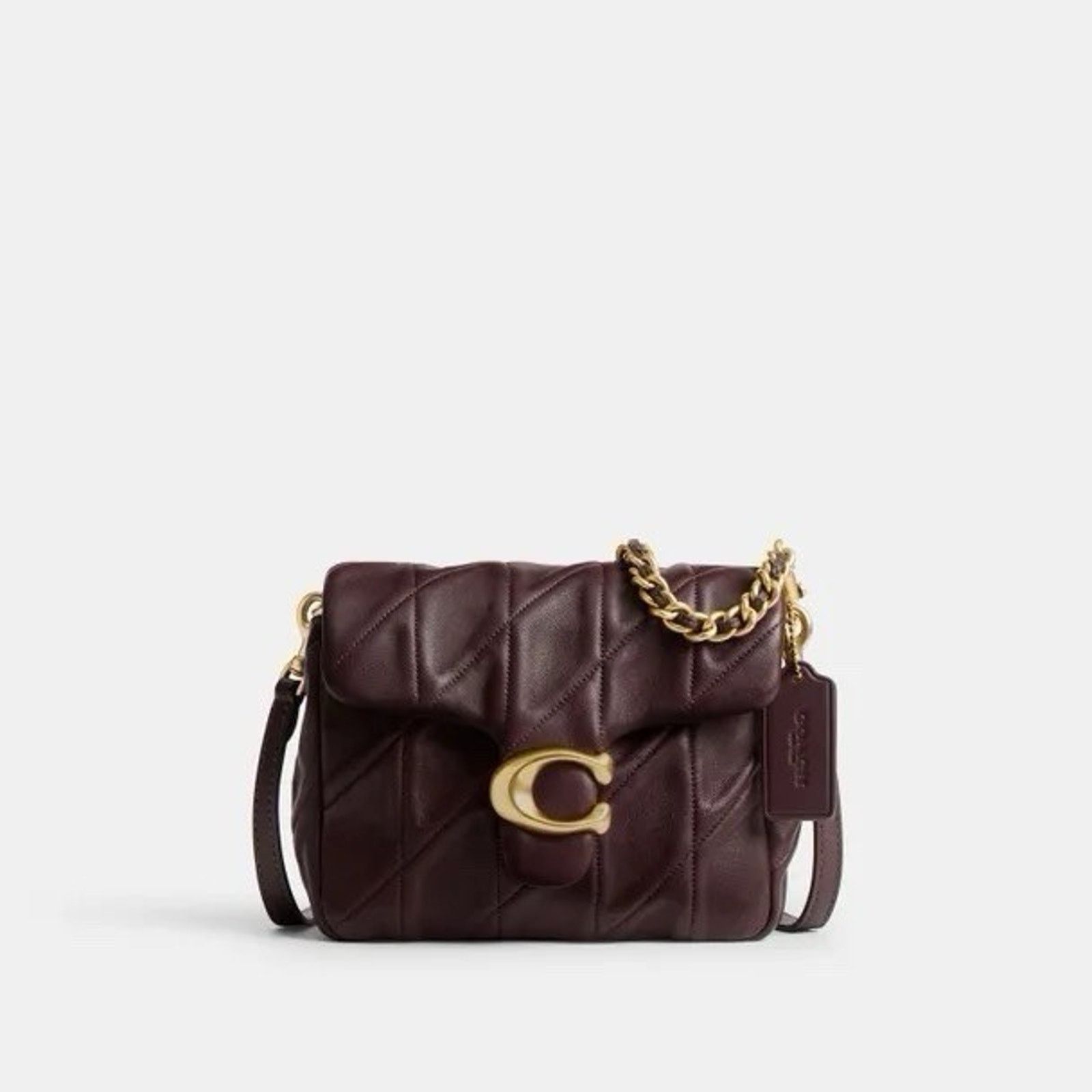 Coach NWT Coach Times Square Tabby CW628 Merlot Shoulder Bag 17 Size ONE SIZE - 8 Thumbnail