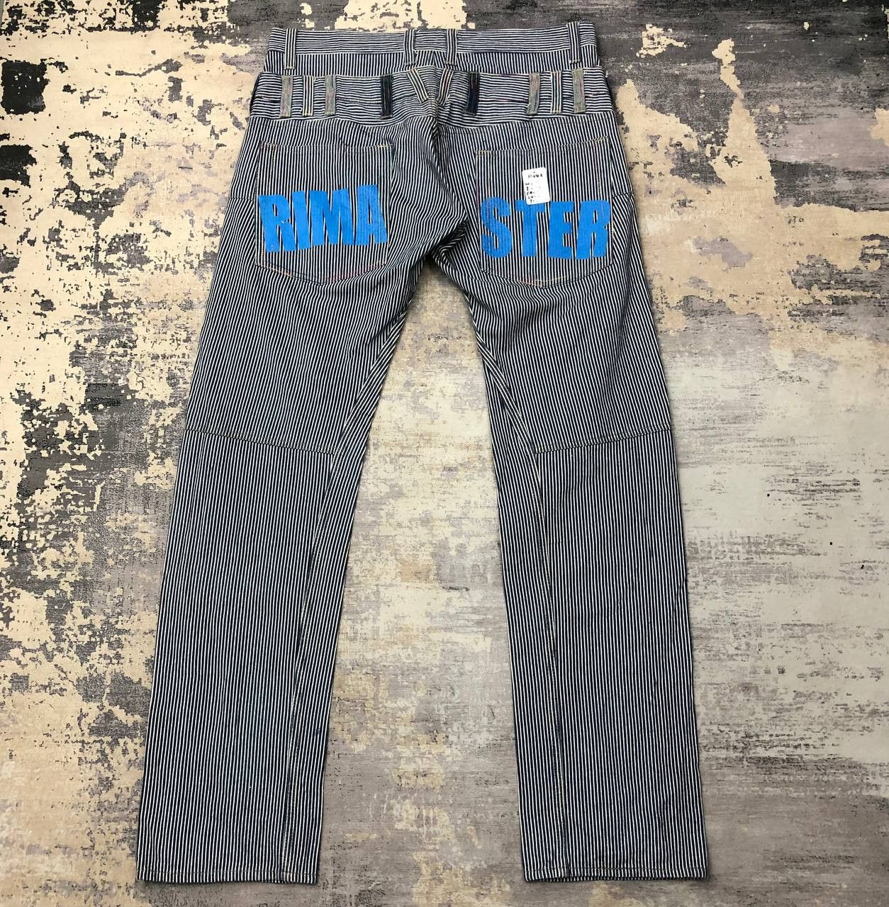 Japanese Brand P442 RIMASTER JAPAN DOUBLE WAIST HICKORY STRIPED PANTS Size US 36 / EU 52 - 1 Thumbnail