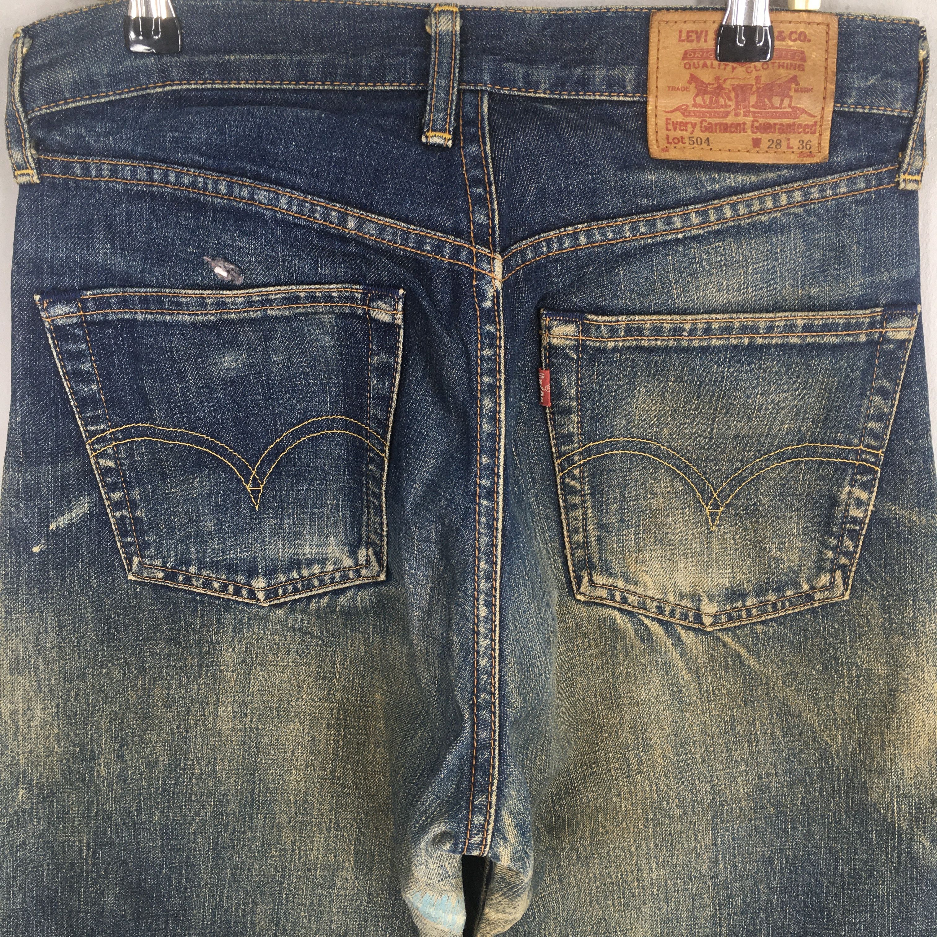 Levi's Size 28x32.5 Vintage Levis 504 Big E LVC Selvedge Jean S2042 Size US 28 / EU 44 - 10 Thumbnail