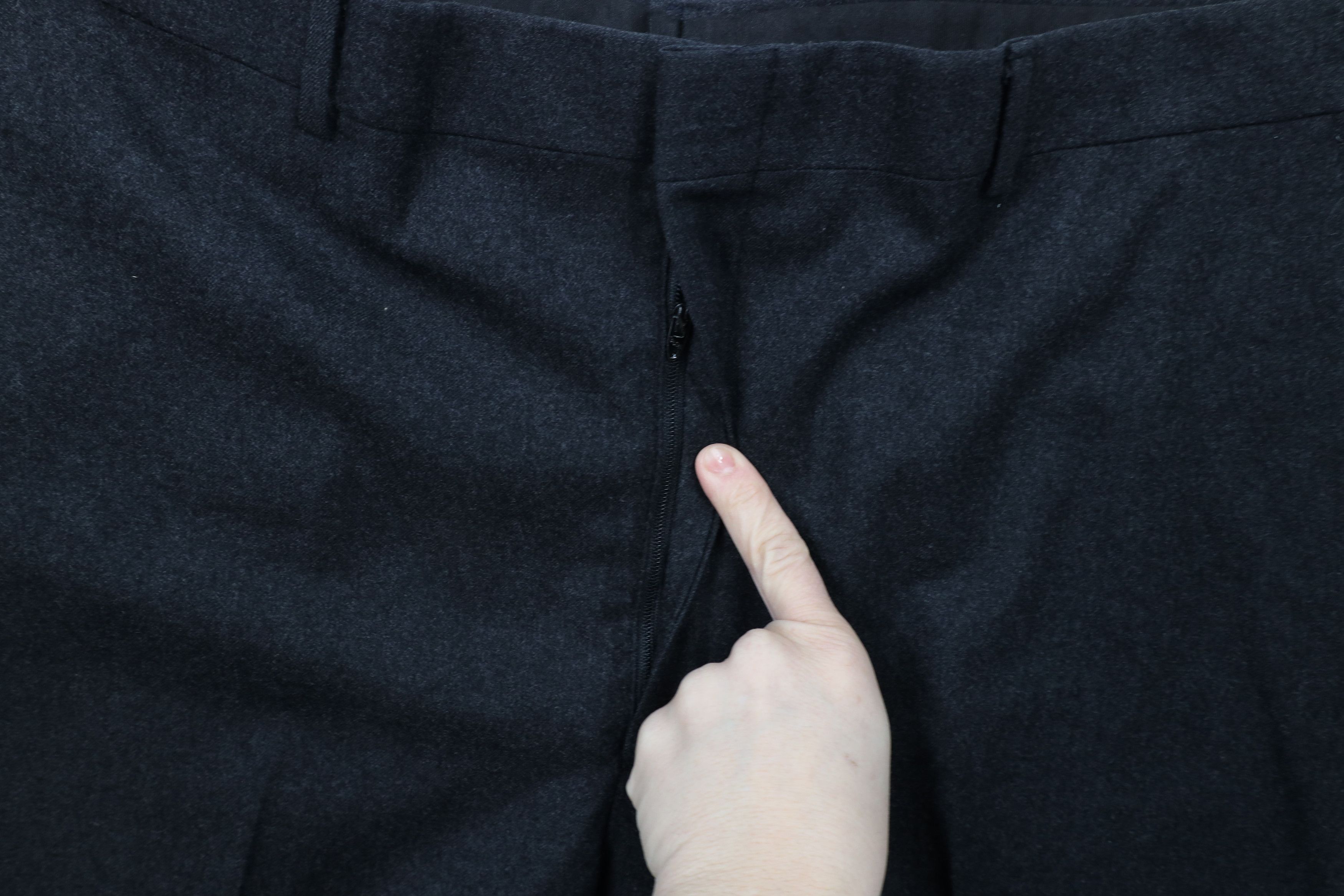 Saks Fifth Avenue × Vintage Vintage 70s Saks Fifth Avenue Wide Leg Pants Charcoal USA Size US 38 / EU 54 - 5 Thumbnail