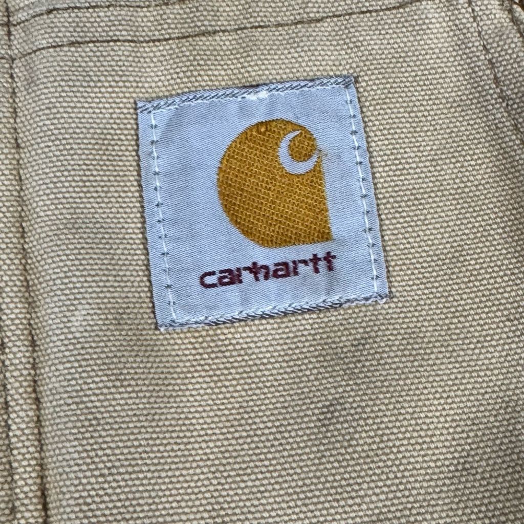 Carhartt Carhartt Work Jacket Tan Mens Size Large Hooded Distressed Size US L / EU 52-54 / 3 - 5 Thumbnail
