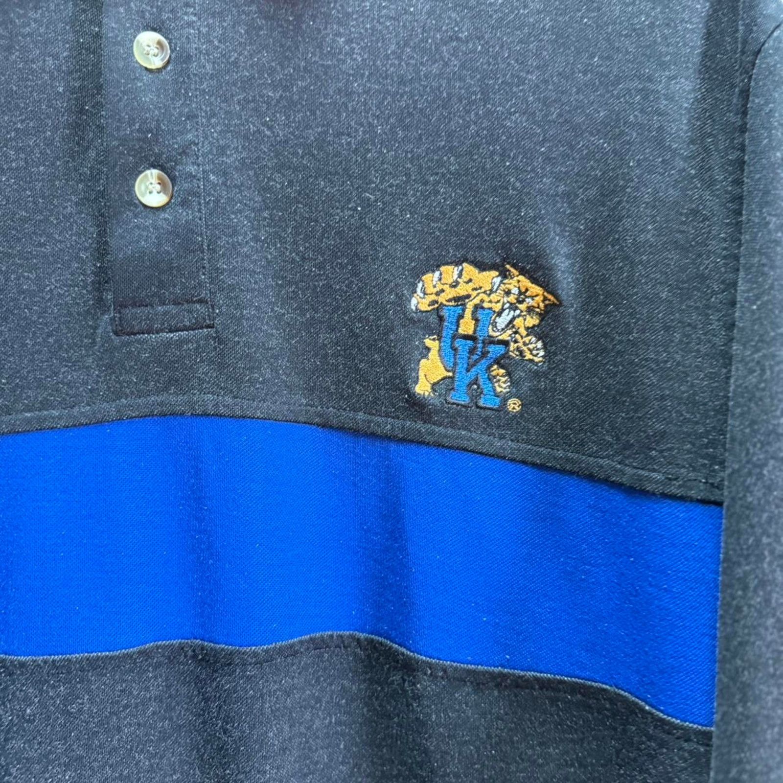 Russell Athletic × Vintage Vintage 90s UK Kentucky Wildcats Polo Shirt Size US M / EU 48-50 / 2 - 3 Thumbnail