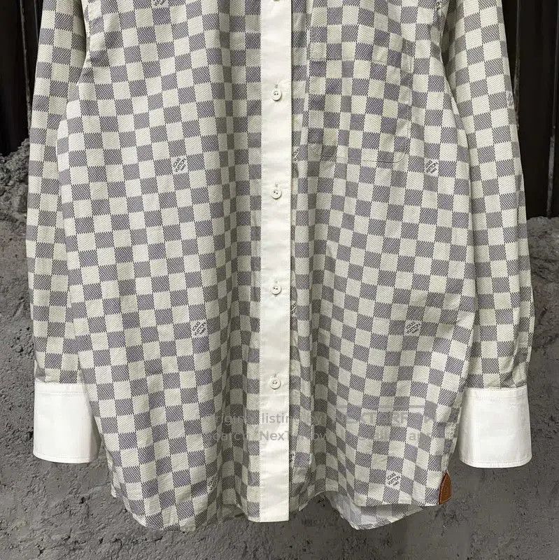 Louis Vuitton Louis Vuitton Long Sleeve Checkered Cotton Shirt . Size XXS / US 00 / IT 34 - 4 Thumbnail