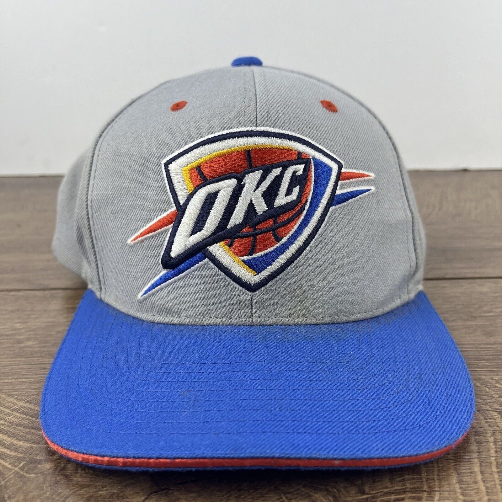 Mitchell & Ness Oklahoma City Thunder Hat Mitchell & Ness Snapback Gray Hat Size ONE SIZE - 6 Thumbnail