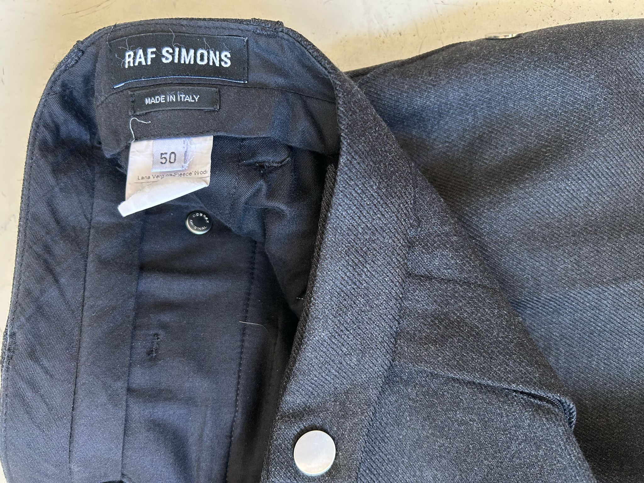 Raf Simons Raf Simons Grey Trousers with Silver Studs IT50 Size US 34 / EU 50 - 6 Thumbnail