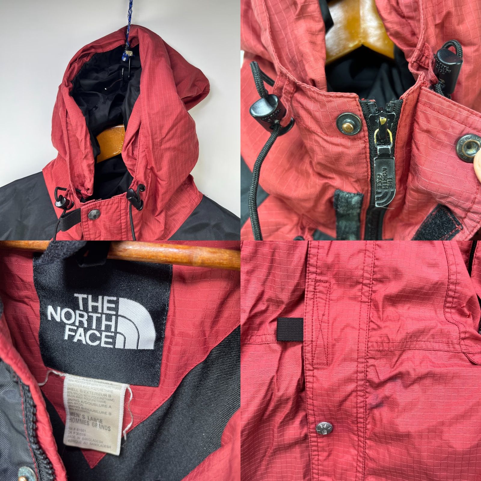 The North Face VINTAGE The North Face Jacket 90s Tech Shell Windbreaker L Red Mens Size US L / EU 52-54 / 3 - 8 Thumbnail
