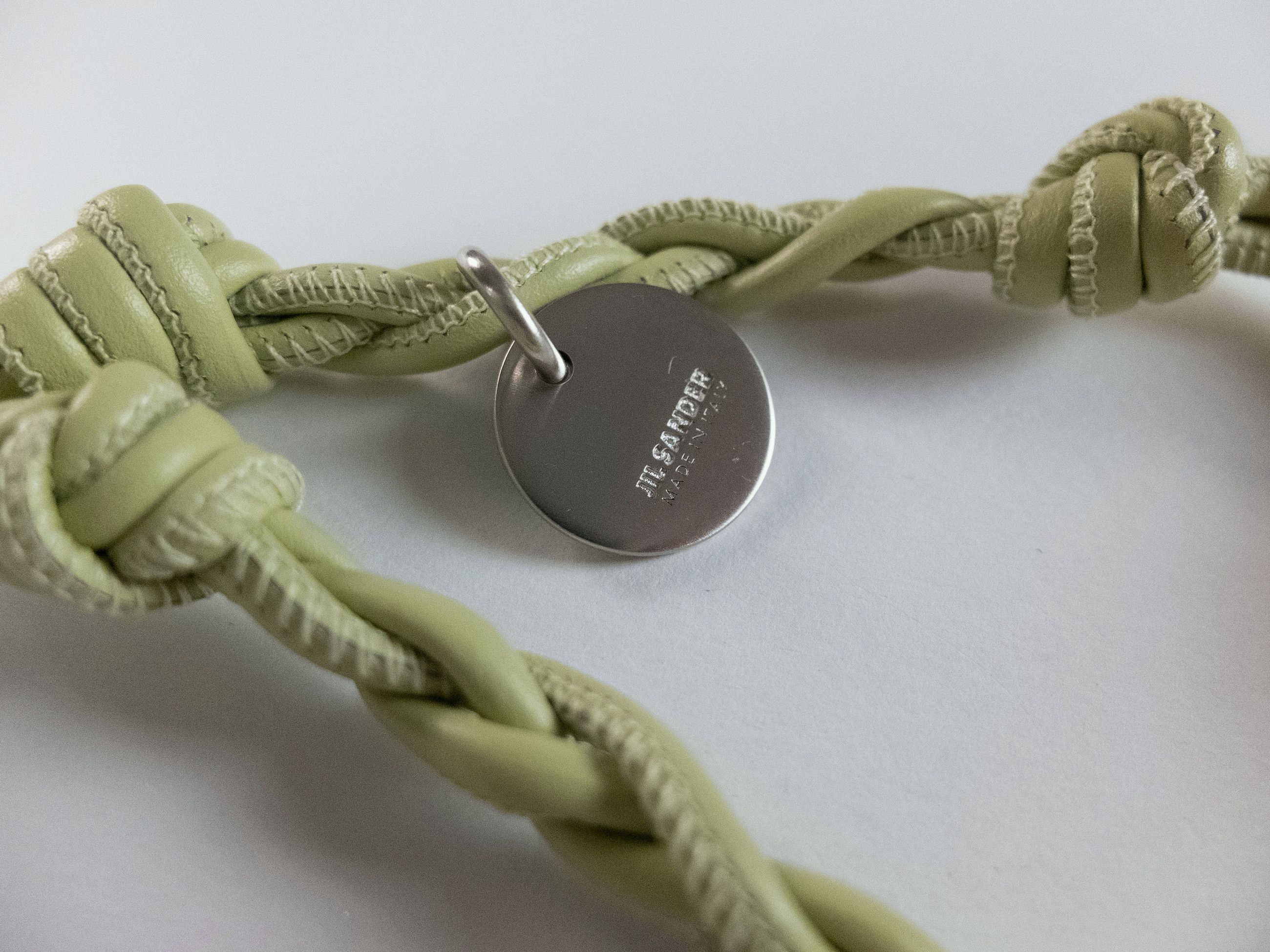 Jil Sander JIL SANDER Tangle pastel green knotted leather keychain Size ONE SIZE - 2 Thumbnail