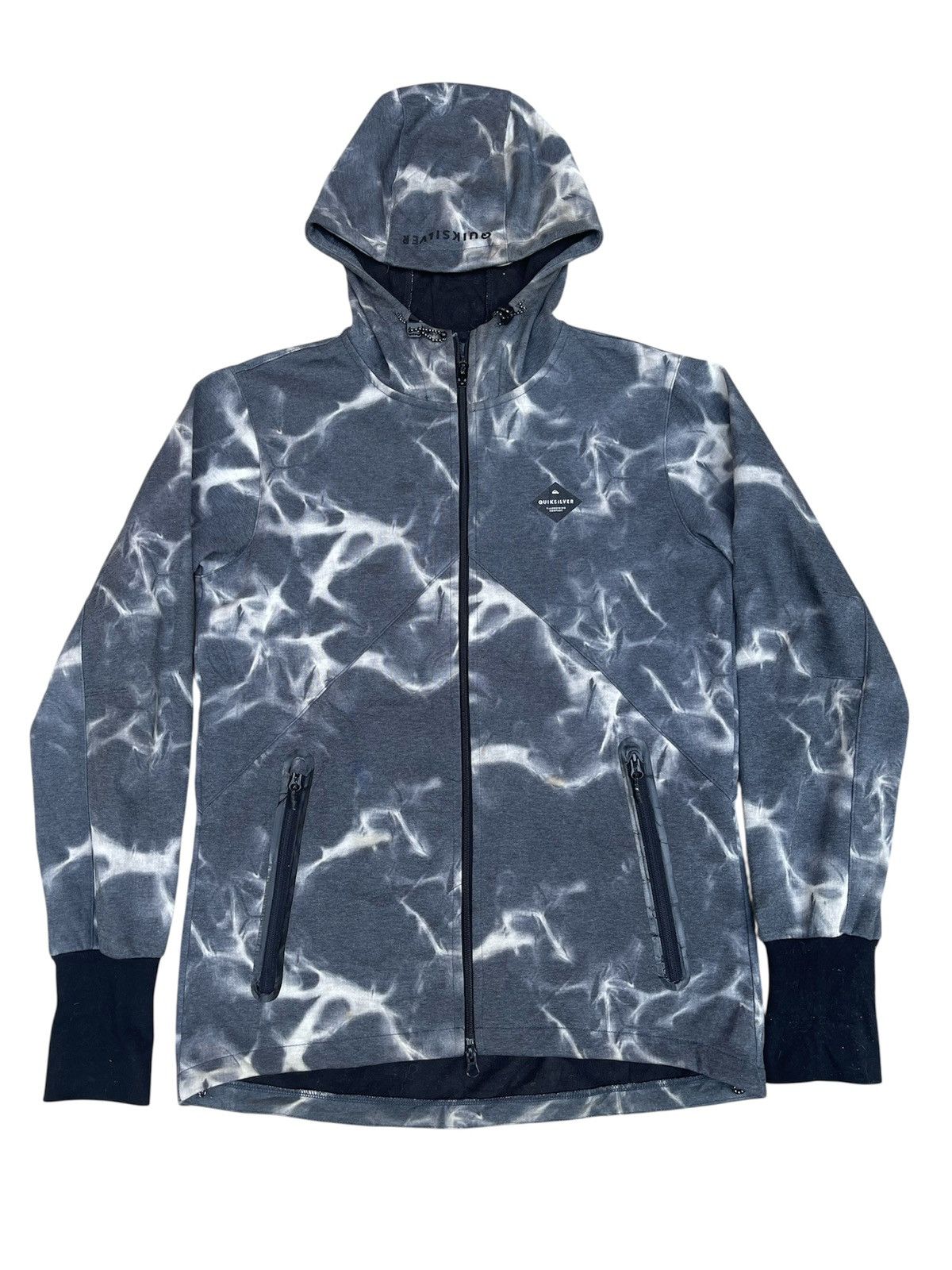 Quiksilver Quiksilver Lightning Zip Hoodie Rare Abstract Print Size US L / EU 52-54 / 3 - 1 Thumbnail