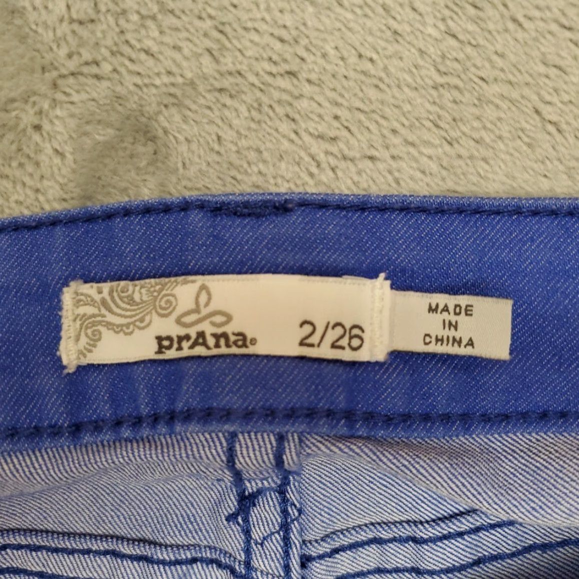Prana VINTAGE Prana Pants Womens 2/26 Blue Stretch Twill Classic 5 Pocket Chino Outdoors Gorp Size 26" / US 2 / IT 38 - 5 Thumbnail