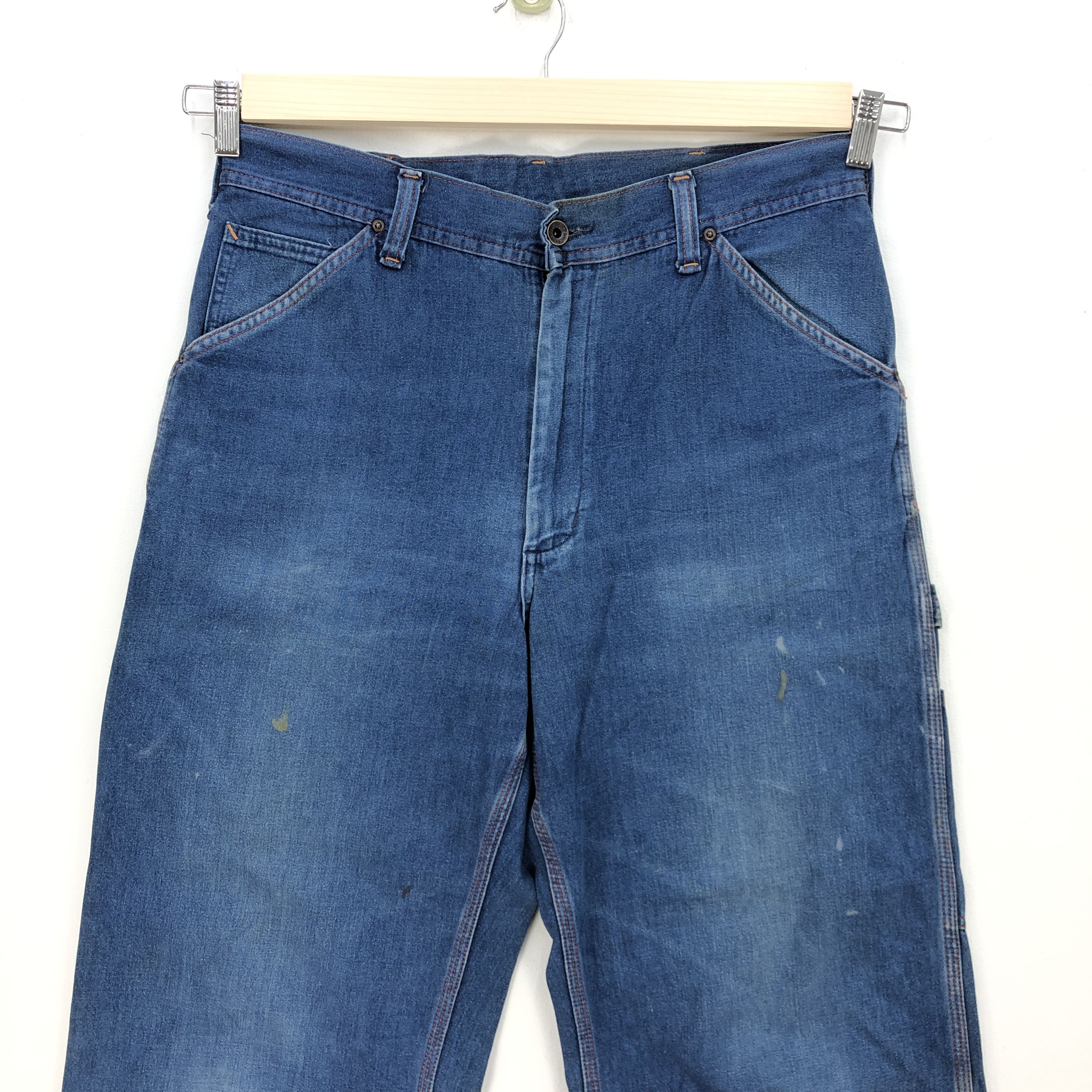 Edwin Vintage Edwin Lot 4055 Carpenter Workers Baggy Jeans Denim Size US 32 / EU 48 - 4 Thumbnail